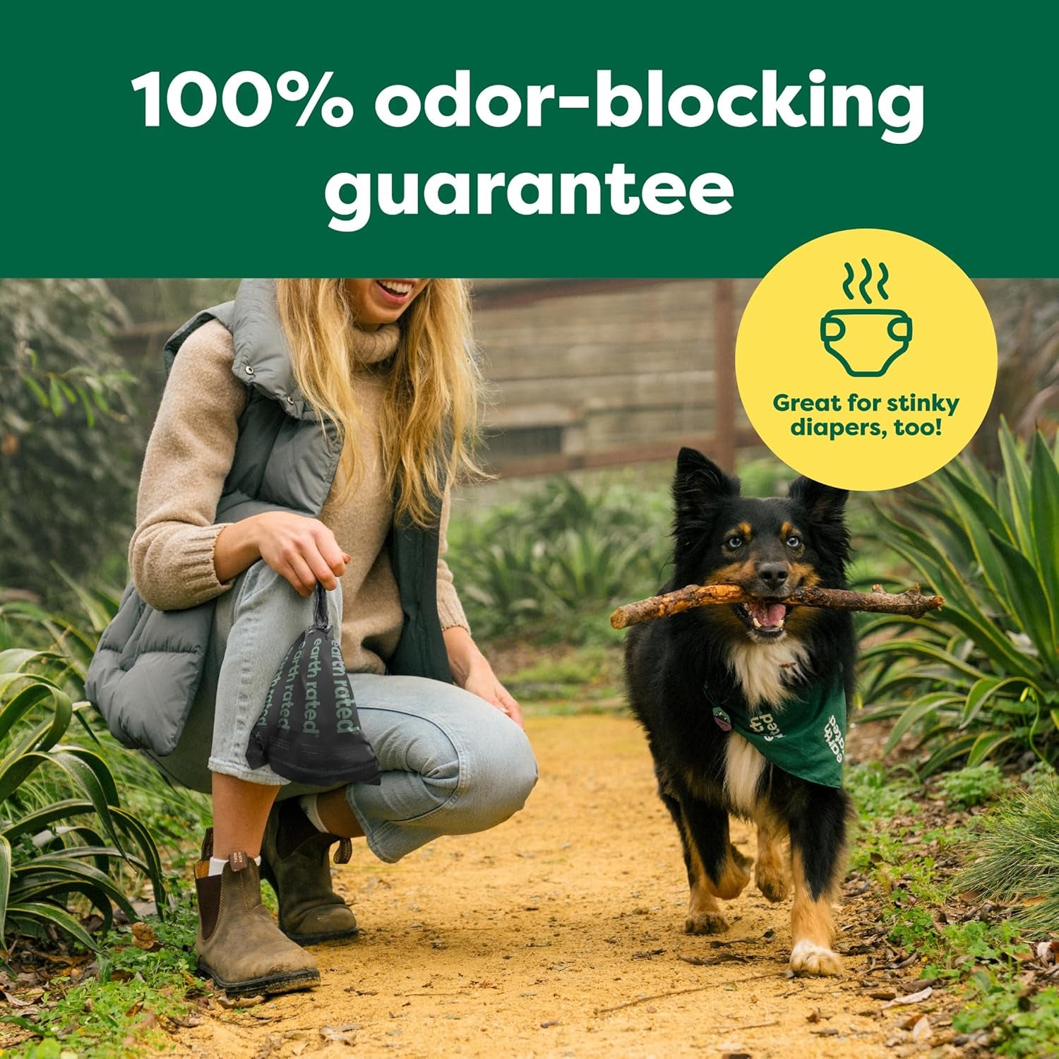 Odor-Blocking Poop Bags for Dogs with 3X Protect, Guaranteed to Block Smells & Leak-Proof Performance, Conceals Smell & Mess, Unscented, 108 Count