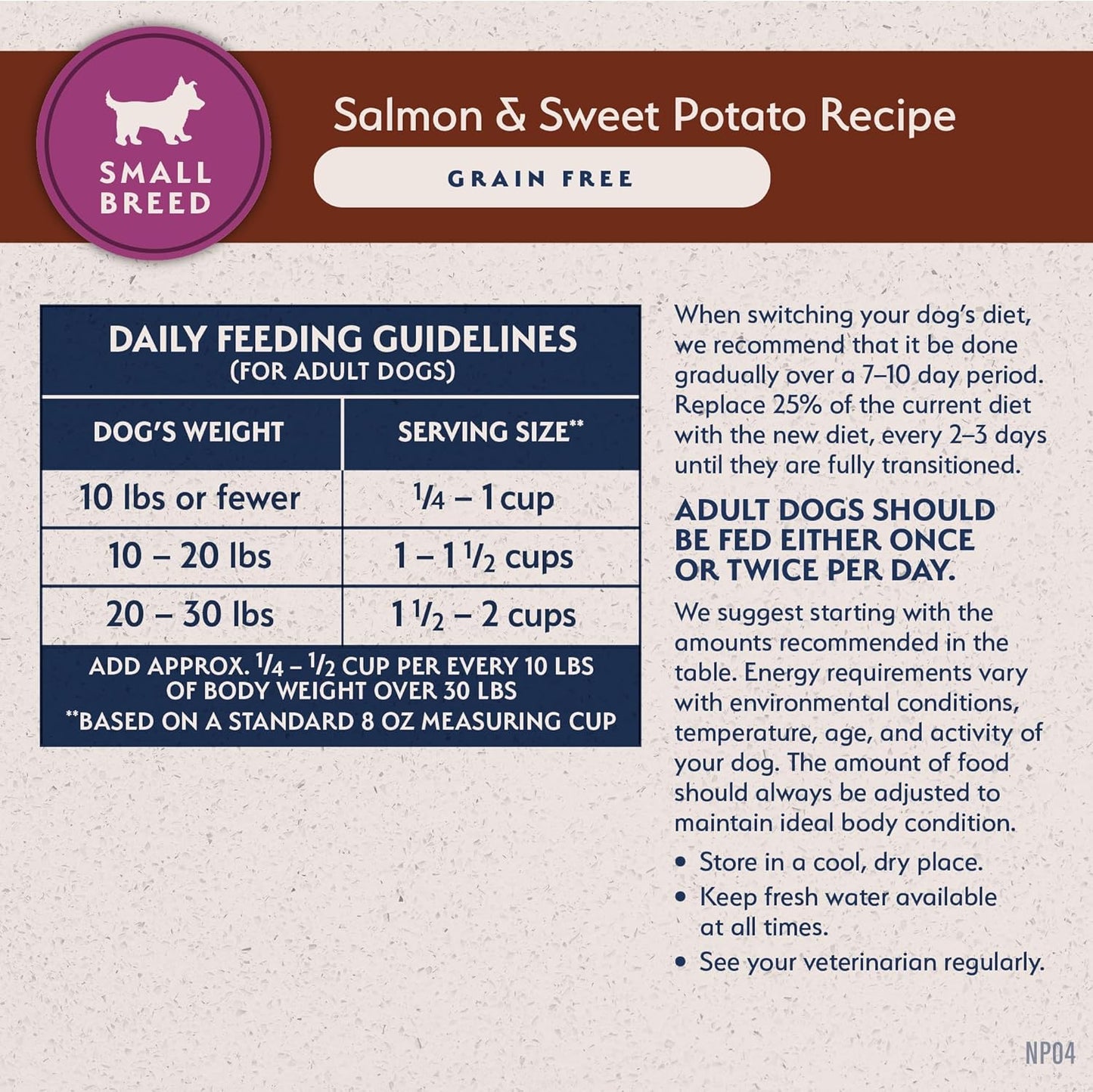 Limited Ingredient Grain Free Salmon & Sweet Potato Dry Dog Food for Small Breed Adults, Sensitive Stomach, 12 Lb (Pack of 1)
