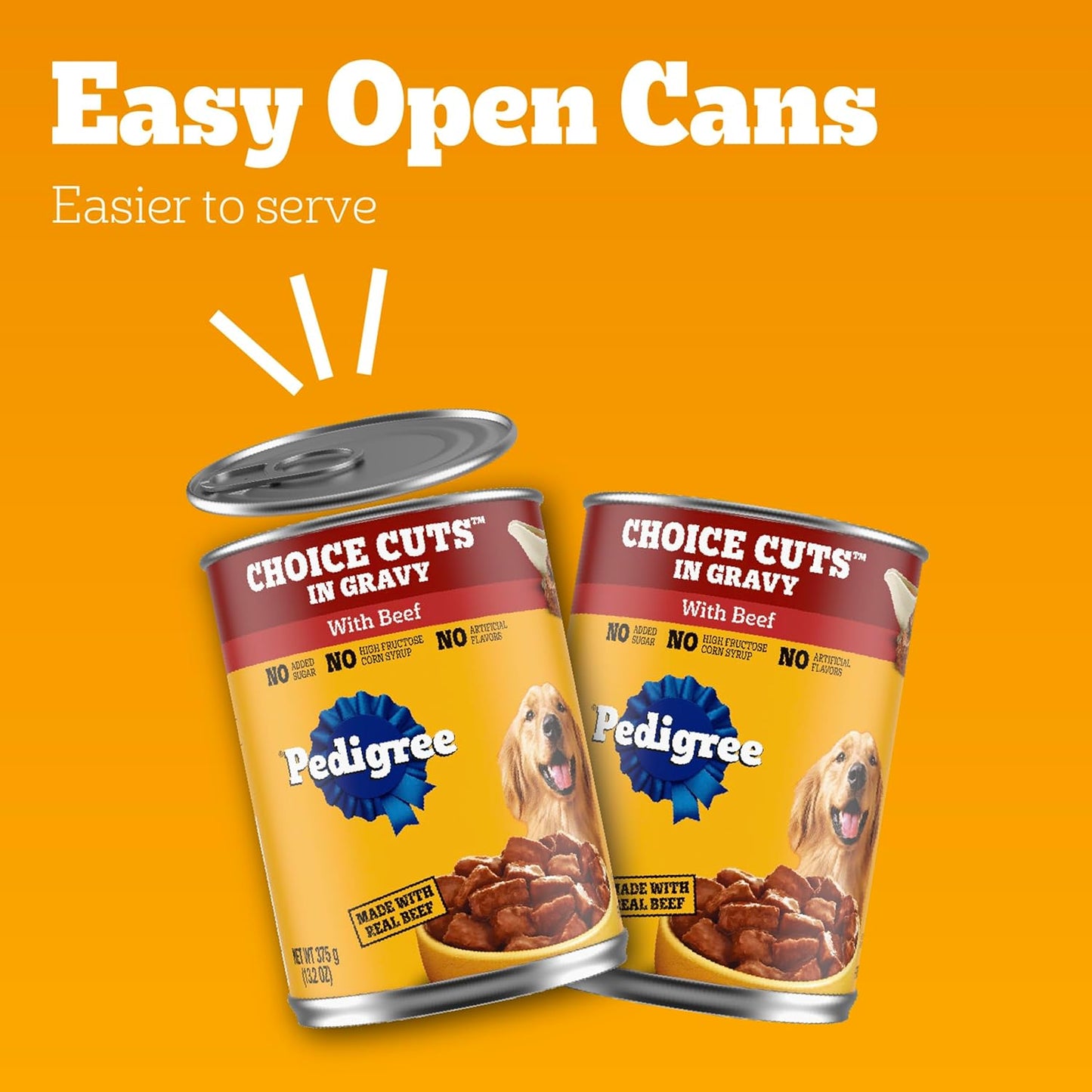 Choice Cuts in Gravy Adult Canned Soft Wet Dog Food, Beef, 13.2 Oz. Cans (12 Count, Pack of 1)