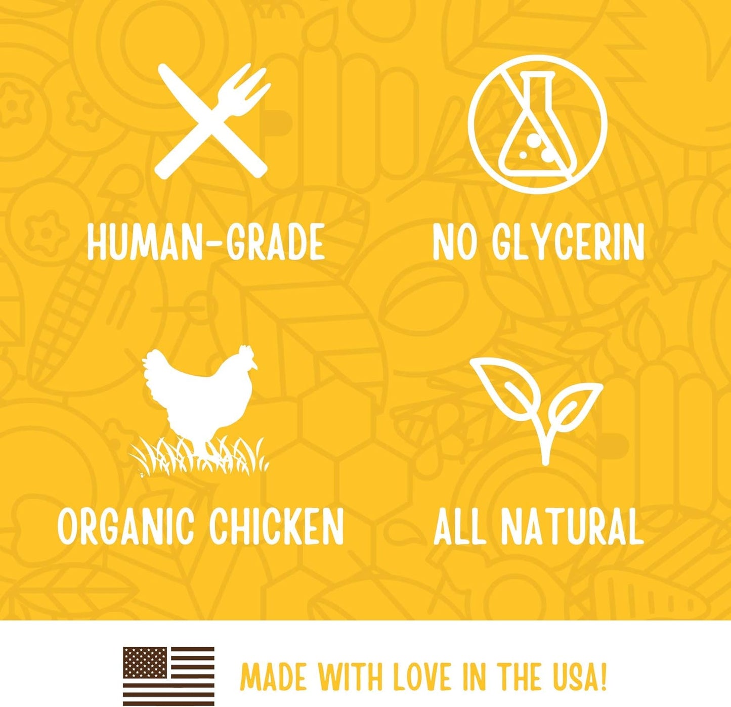 USDA Organic Chicken Training Treats Healthy All Natural Dog Treats Human Grade 175 Treats 6 Ounce (Pack of 1)