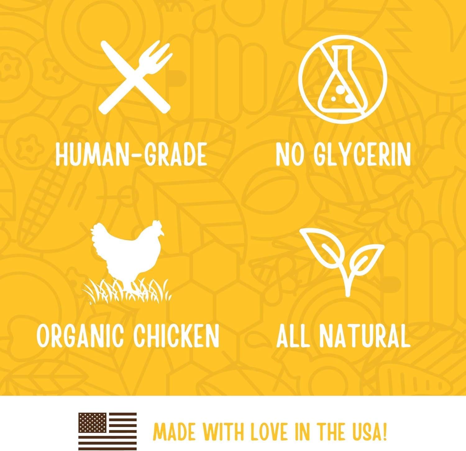 USDA Organic Chicken Training Treats Healthy All Natural Dog Treats Human Grade 175 Treats 6 Ounce (Pack of 1)