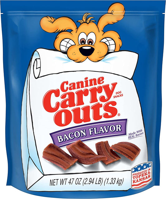 Dog Treats, Bacon Flavor, 47 Ounce, Made with Real Bacon