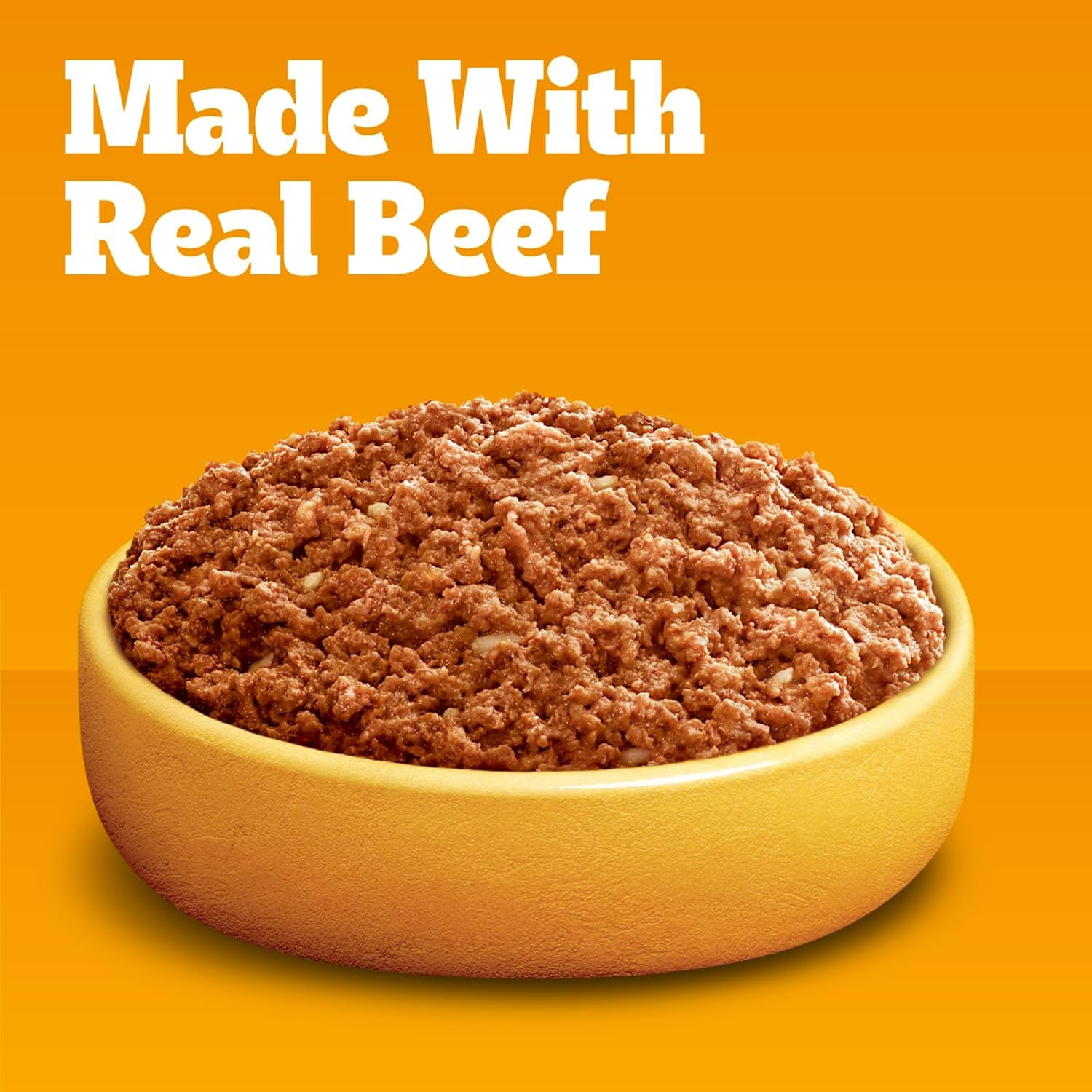 Chopped Ground Dinner Adult Canned Soft Wet Dog Food Beef Flavor, 13.2 Oz. Cans (12 Count, Pack of 1)