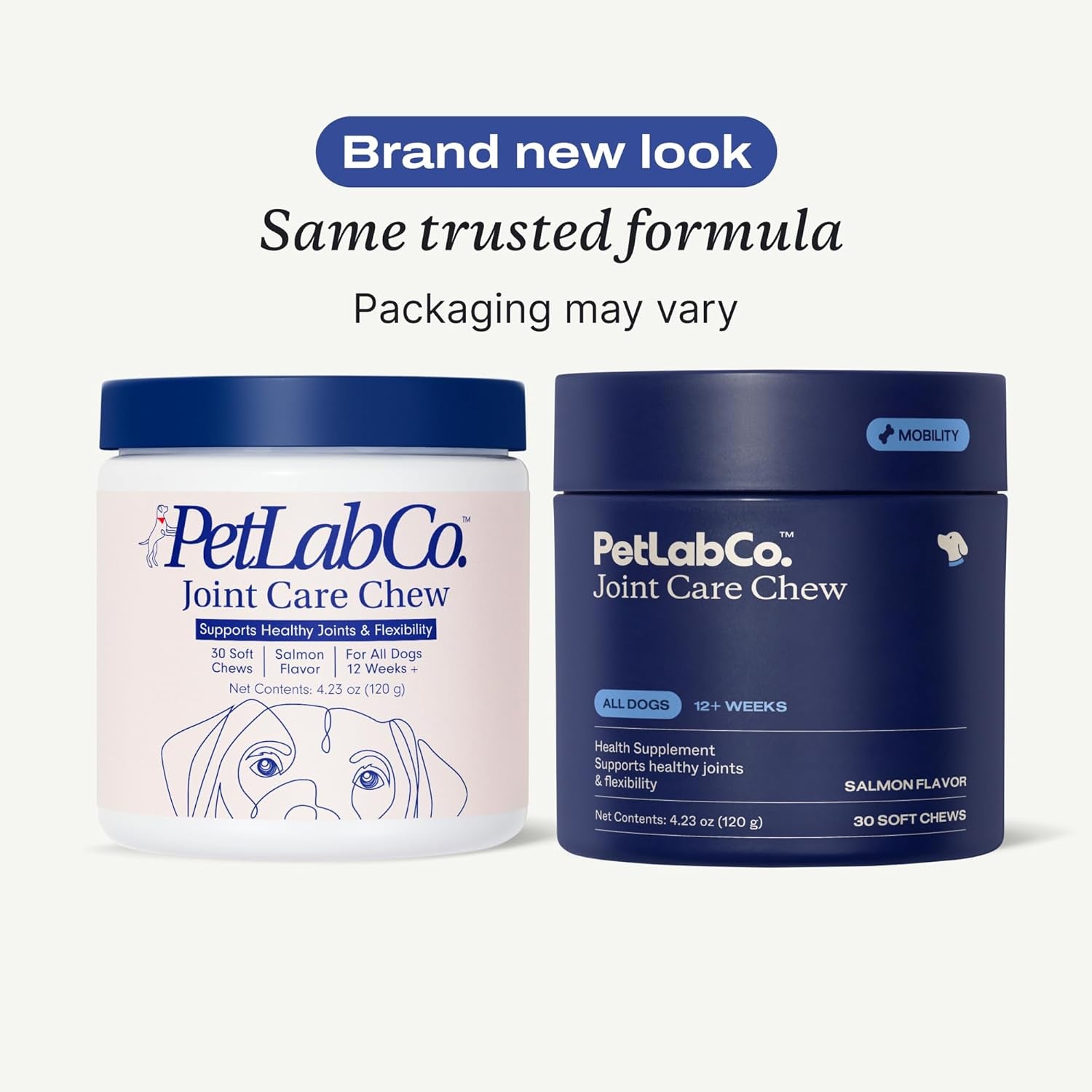 Joint Care Chews - High Levels of Glucosamine for Dogs, Green Lipped Mussels, and Omega 3 - Dog Hip and Joint Supplement to Actively Support Mobility - Packaging May Vary - Salmon