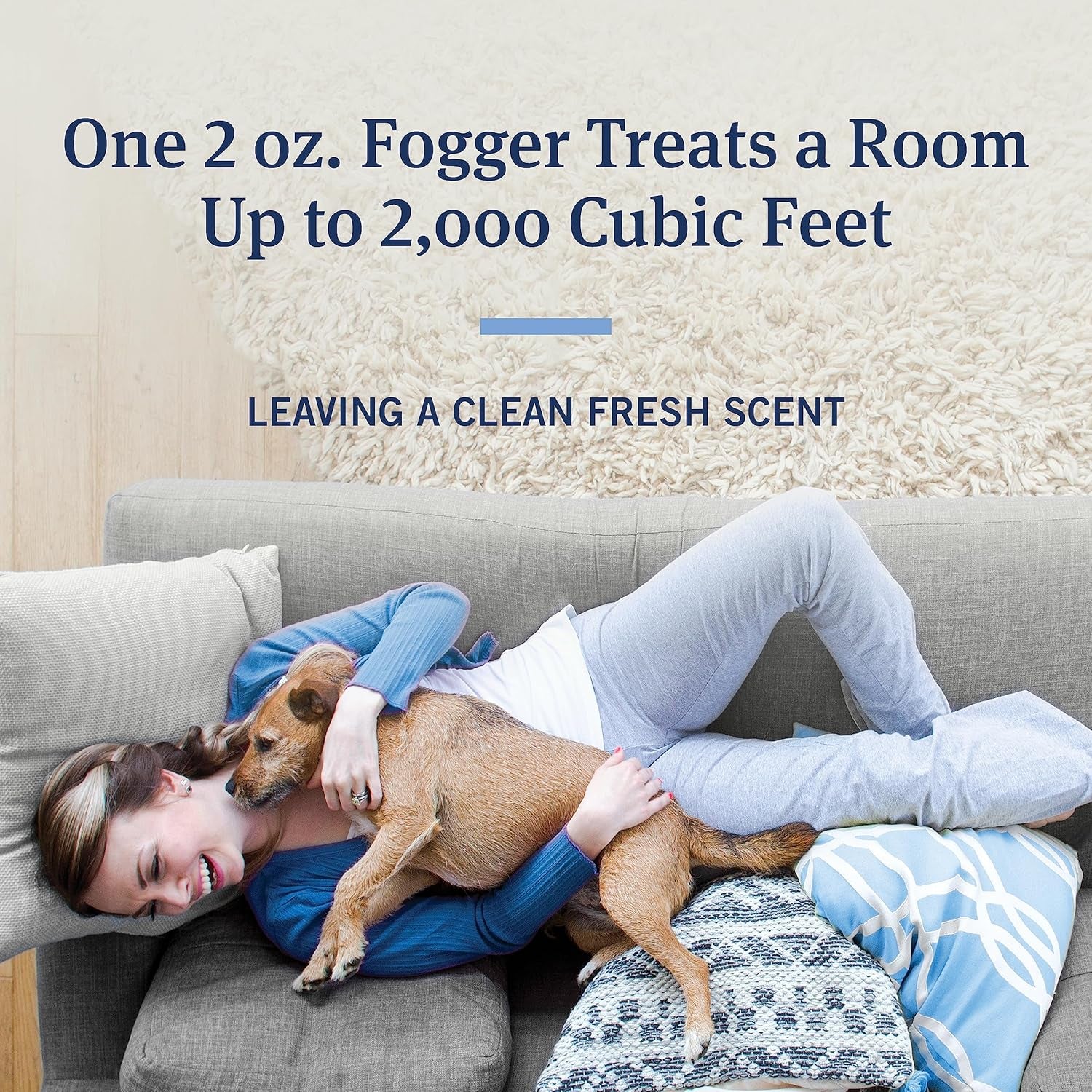 Home Fogger, Kills Fleas, Ticks, Mosquitoes & Other Listed Insects, Helps Eliminate Pet Odor, Clean Fresh Scent, Protects for 7 Months, 3 2Oz Canisters