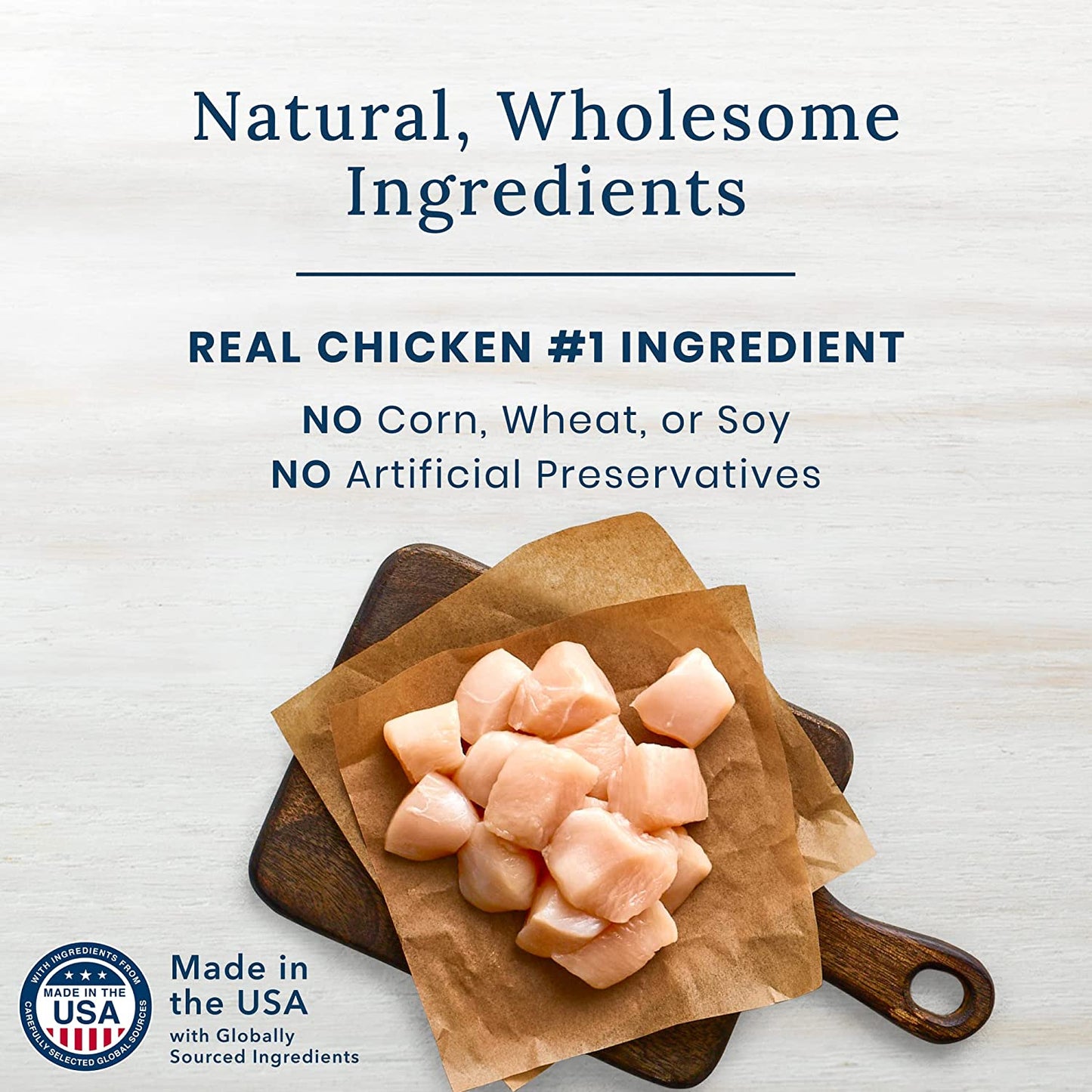 True Chews Dog Treats, Made in the USA with Natural Ingredients, Chicken Bacon Recipe, 22-Oz Bag