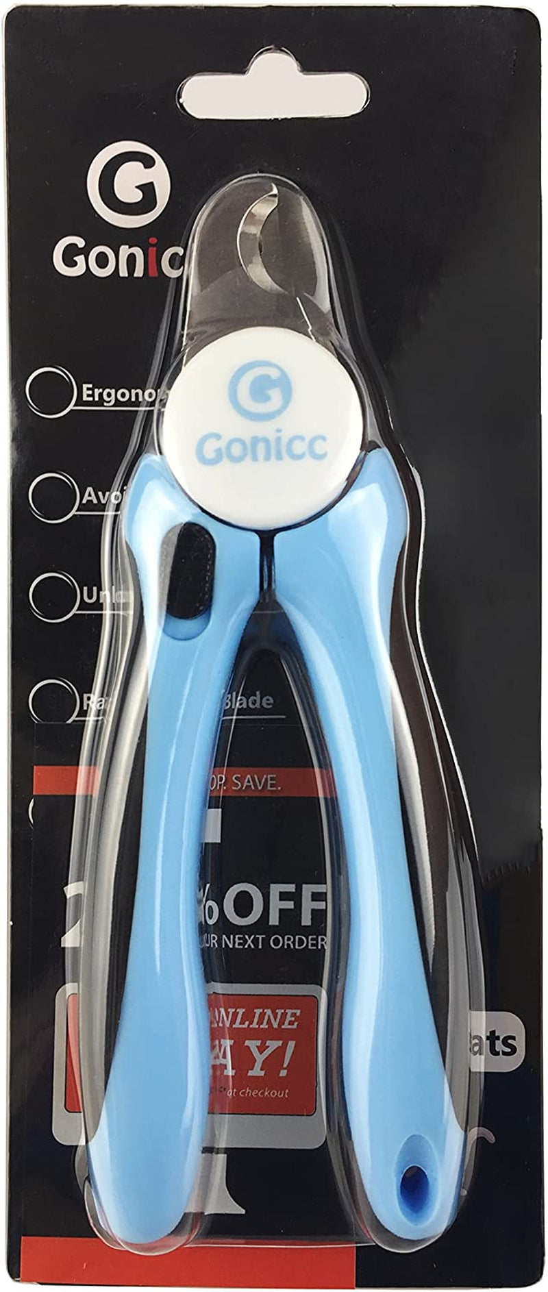 Professional Small Dog and Cat Nail Clippers Sharp Stainless Steel Pet Nail Trimmers(With Free Nail File in Handle), with Safety Guard to Avoid Overcutting