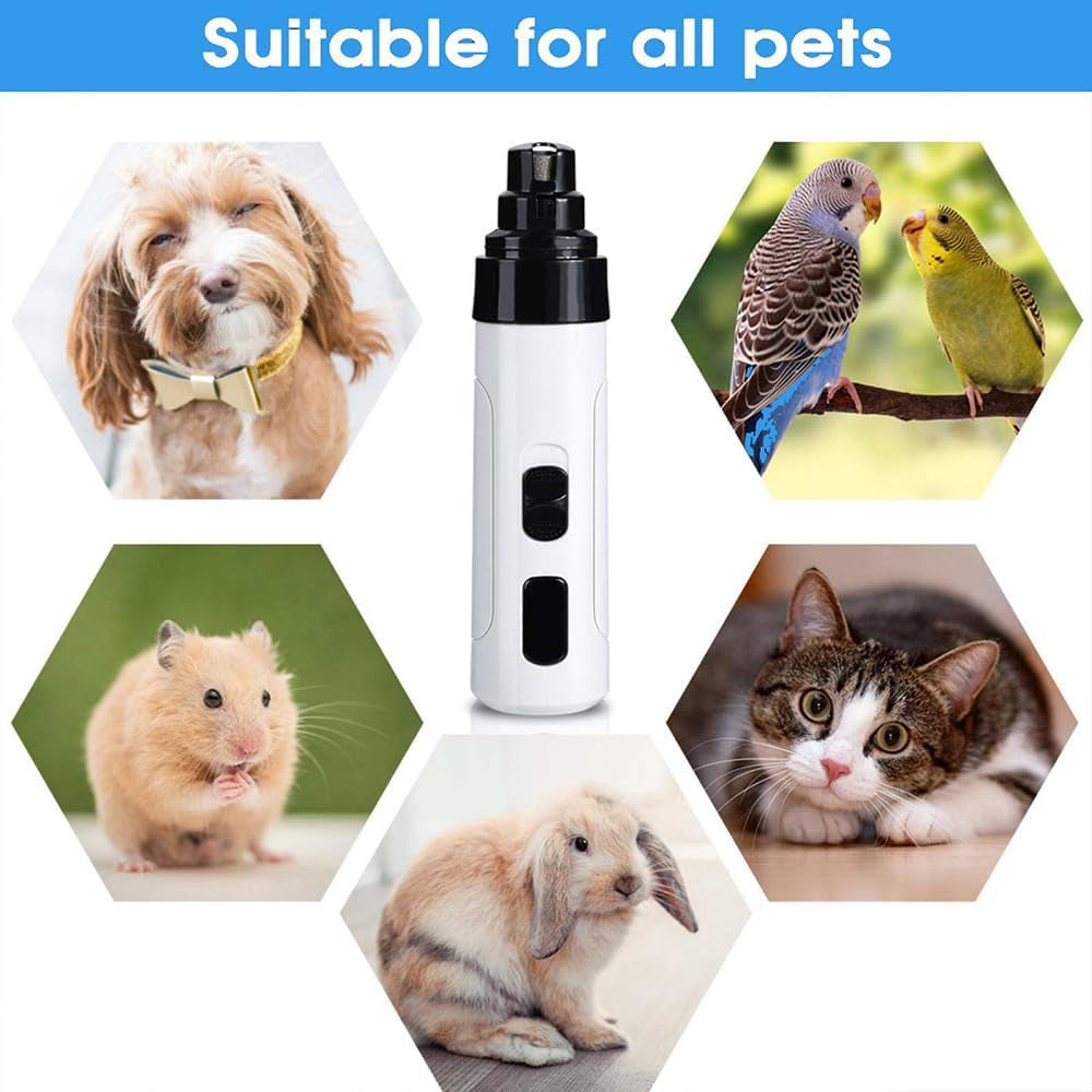 Silent Groom Pro Nail Grinder, 2025 New Dog Nail Trimmer, USB Rechargeable Pet Nail Grinder, Dog Nail Trimmers, Pet Paws Grooming Smoothing Tool
