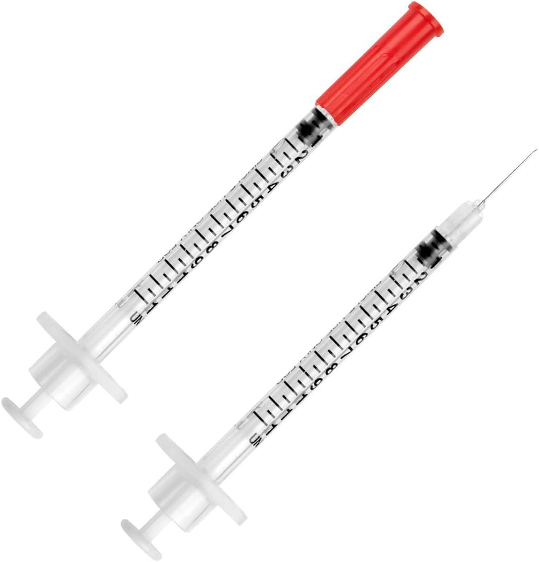 Vetrx U-40 3/10Cc Pet Insulin Syringes - 3/10Cc, 29G X 1/2’’, HALF UNIT Markings, 100 Ct, Comfortable and Accurate Dosing, Compatible with Any U-40 Strength Insulin