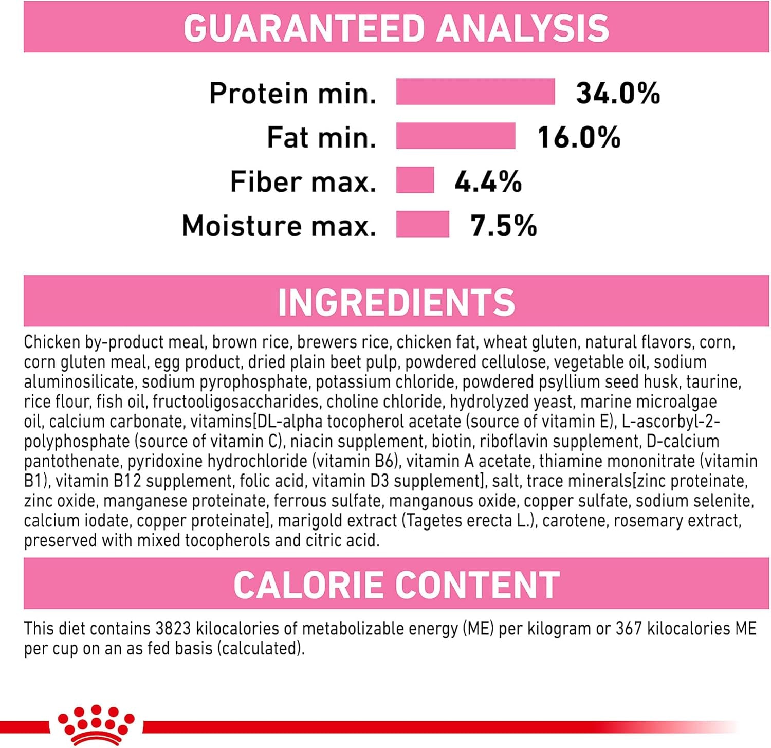 Feline Health Nutrition Kitten Dry Cat Food, 3 Lb Bag