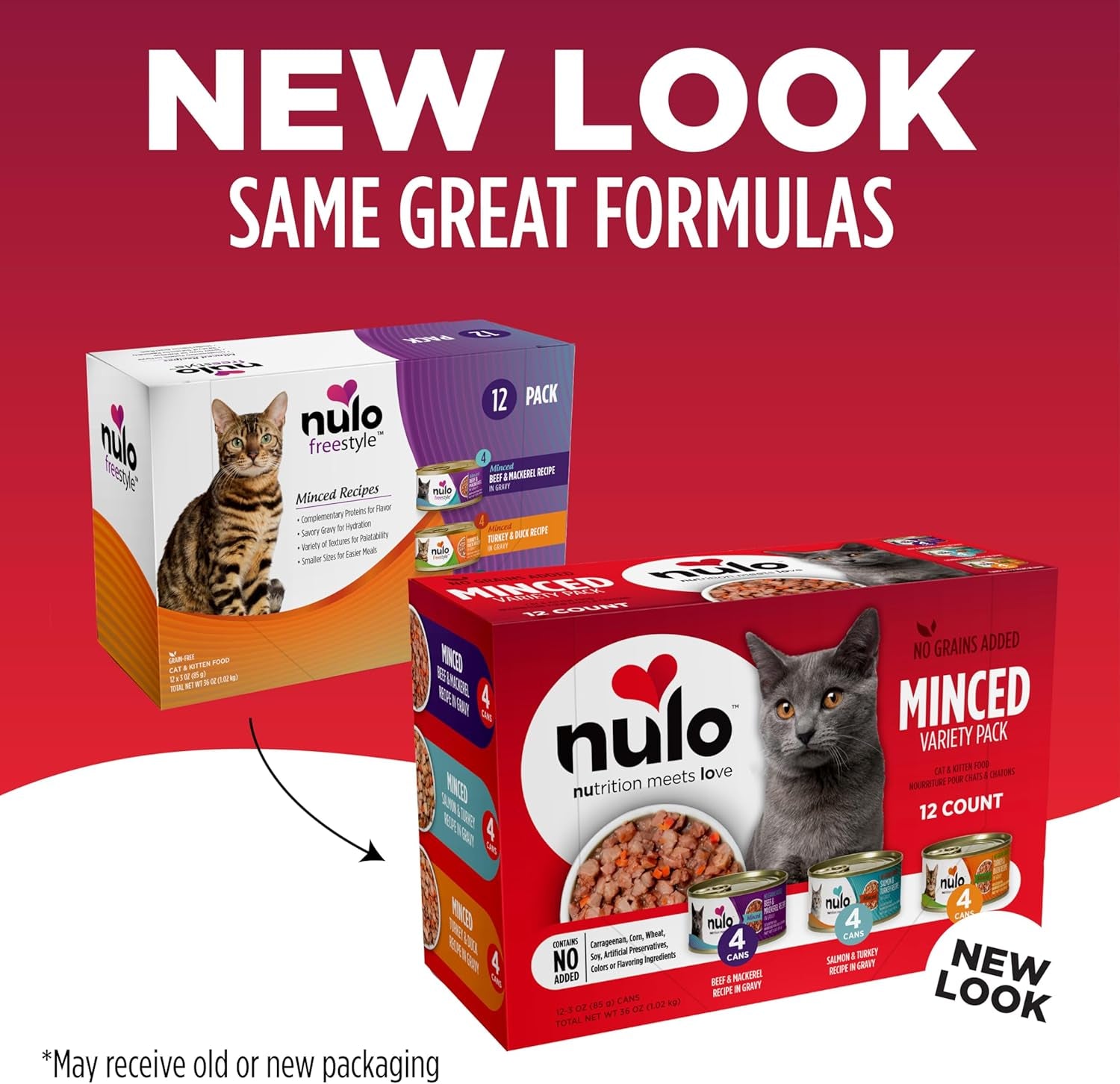 Variety Flavors Grain-Free Minced Wet Canned Cat Food, 3 Ounce (Pack of 12)