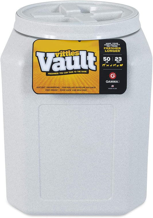 Vittles Vault Pet Food Storage Containers - Sealed Dog and Cat Food Storage Container, Fits up to 50Lbs, Made in the USA - [14"L X 20"H]