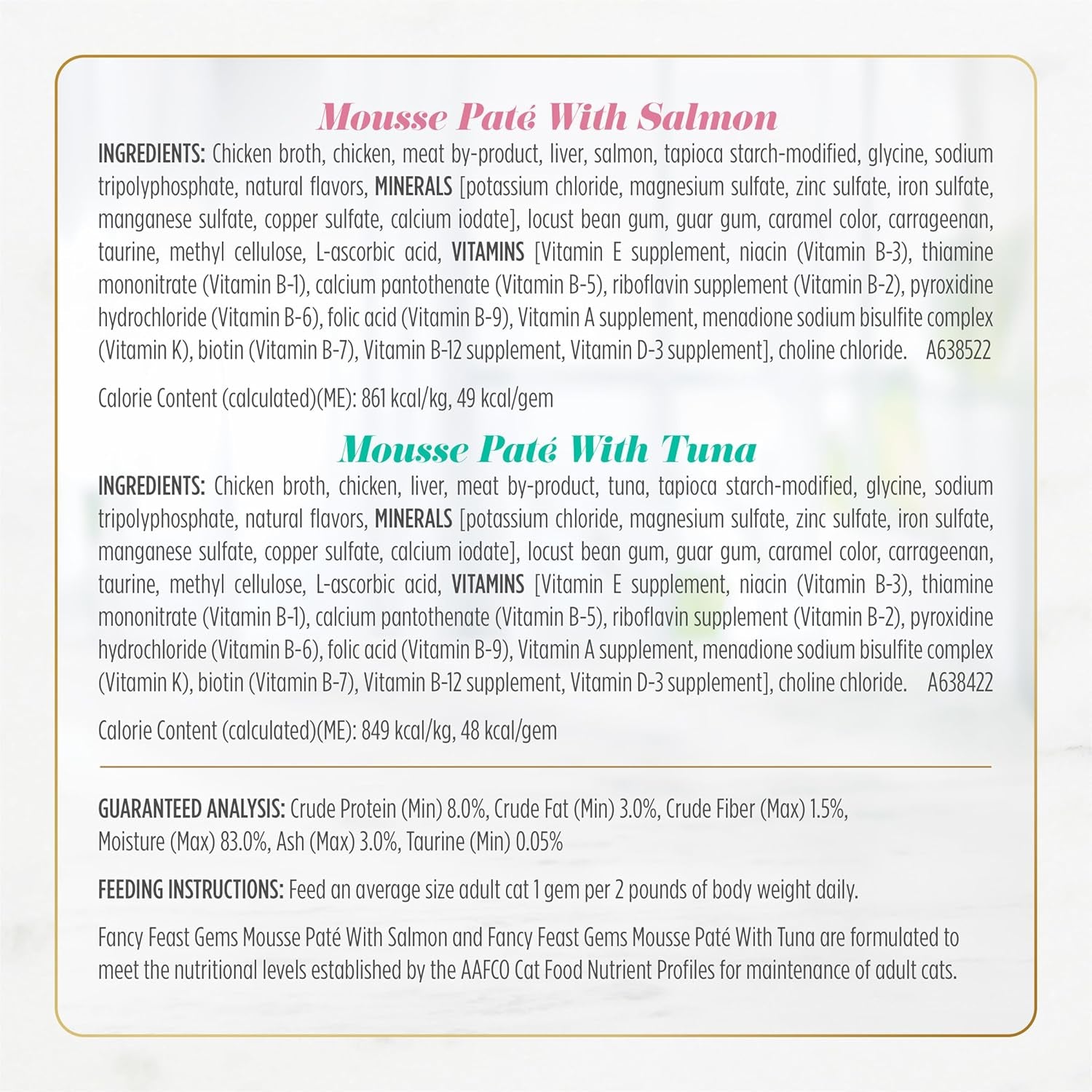 Gems Pate Cat Food Mousse and a Halo of Savory Gravy Wet Cat Food Variety Pack - (Pack of 12) 4 Oz. Boxes