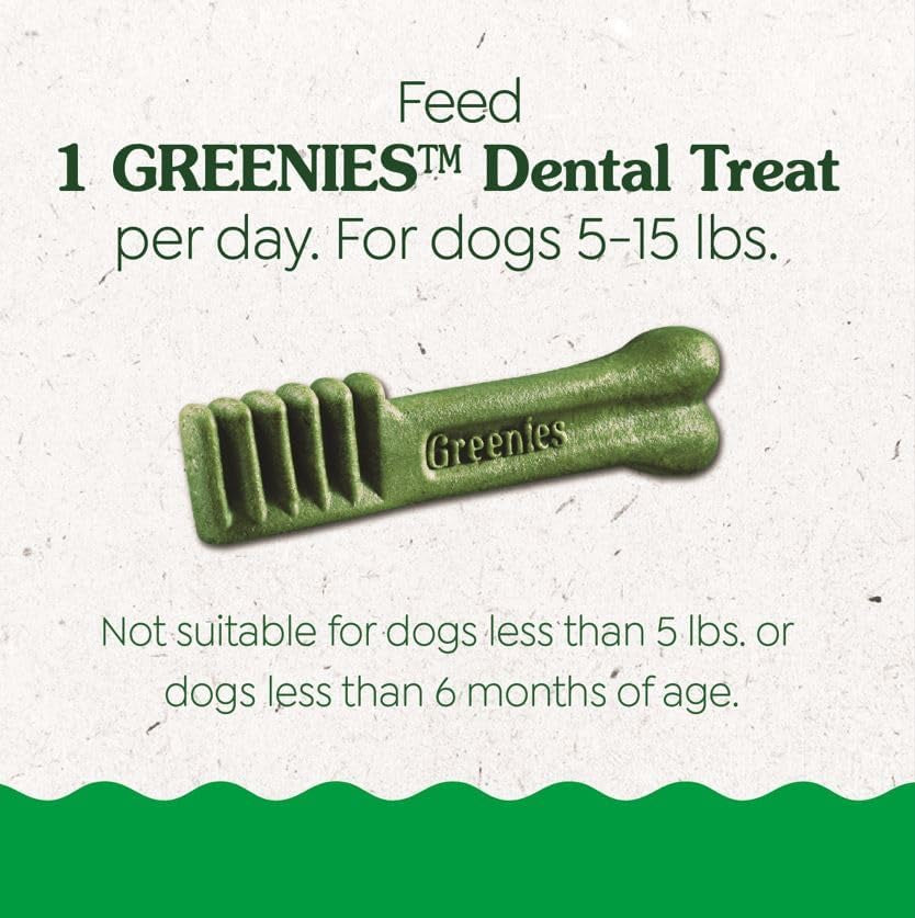 Puppy Teenie Size Dental Dog Treats, 6 Oz. Pack (22 Treats)