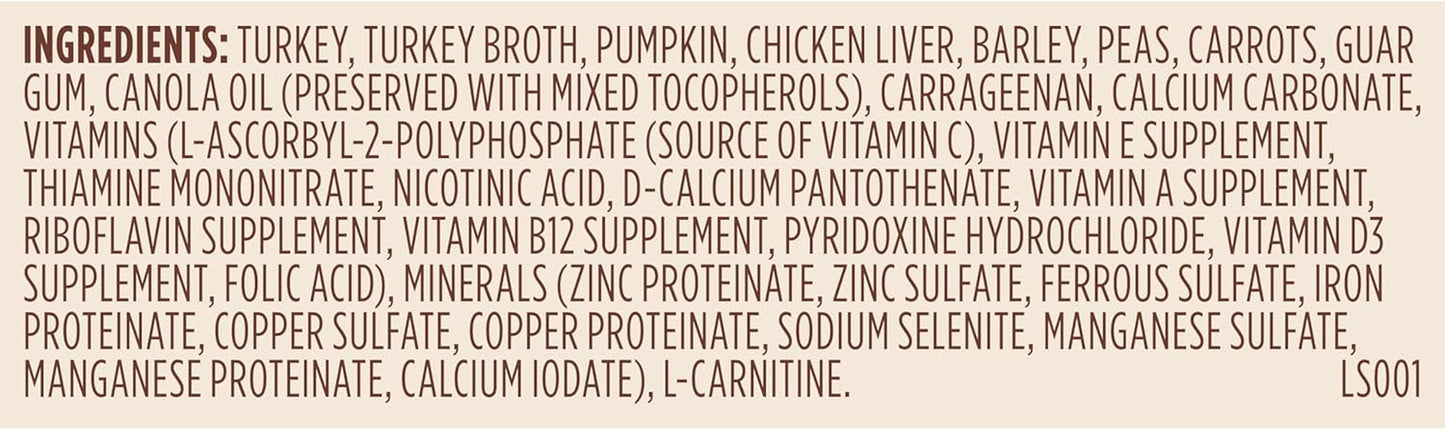 Rachael Ray Weight Management Wet Dog Food Premium Paté Real Turkey & Pumpkin Recipe, 13 Oz. Can, 12 Count