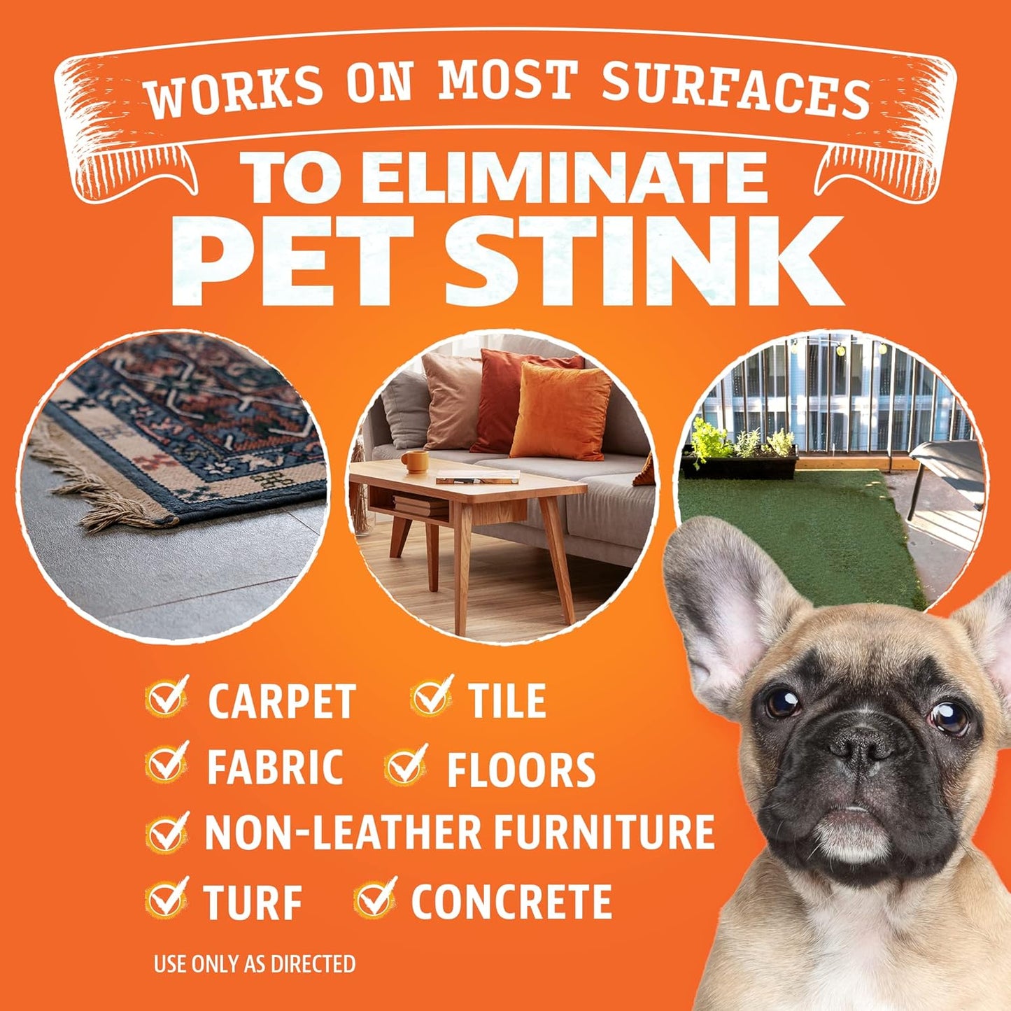 Pet Odor Eliminator for Dog and Cat Urine, Carpet Stains, and Strong Smells – Citrus Cleaner with Natural Orange Oil – 1 Gallon