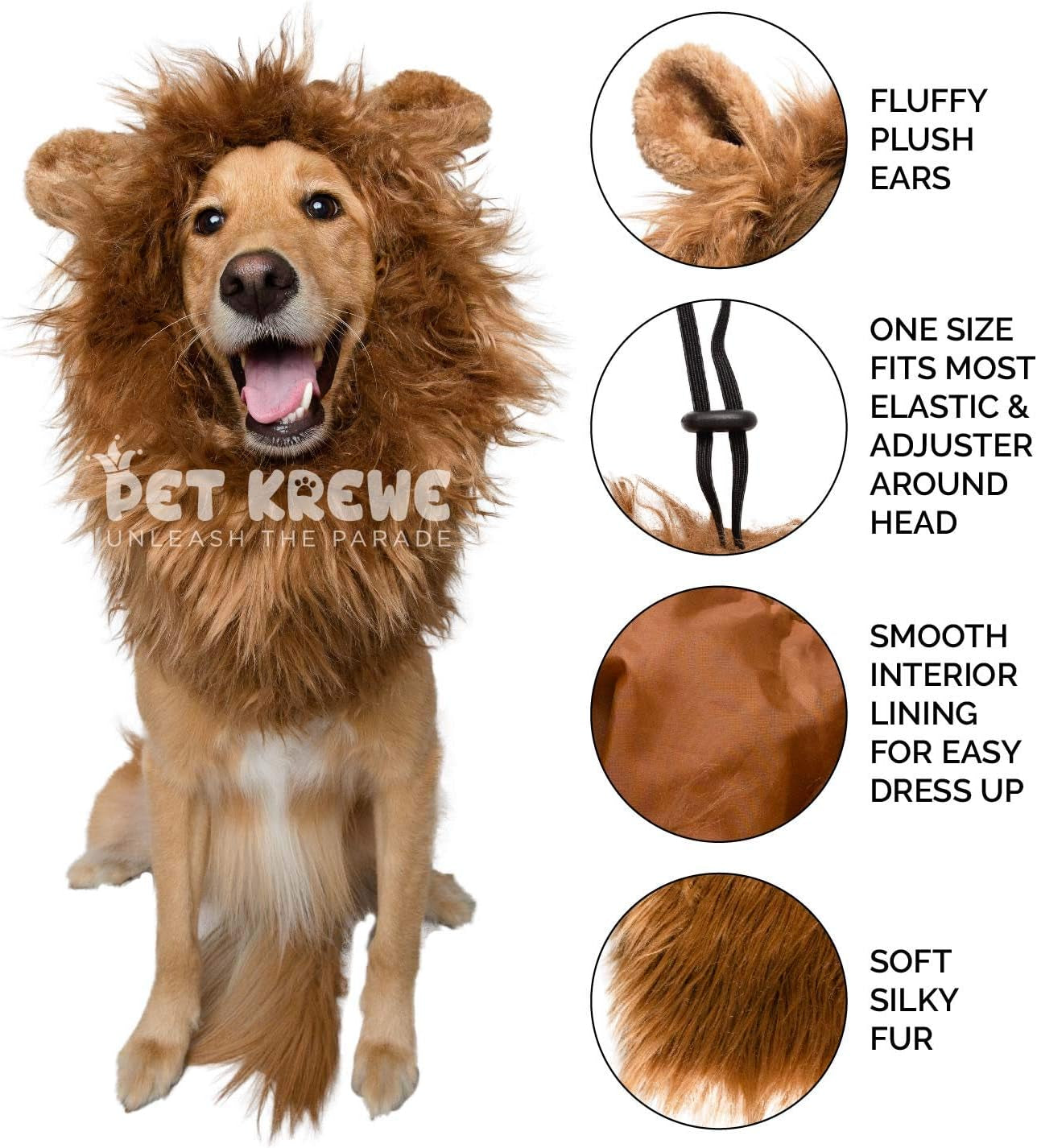 Lion Mane for Dog -Lion Mane Dog Costume by