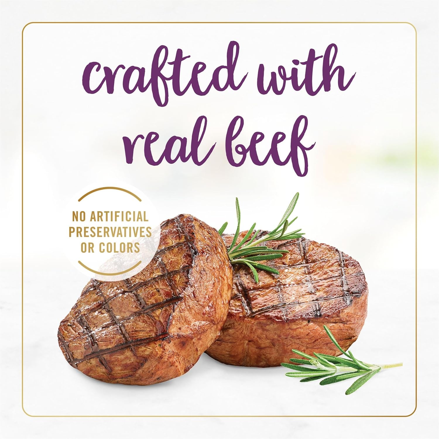 Purina  Senior Wet Cat Food 7 Years plus Beef Feast Pate - (Pack of 24) 3 Oz. Cans