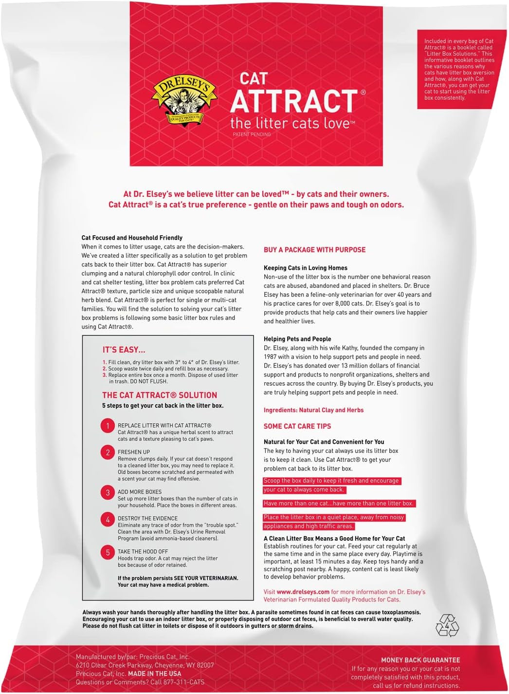 ® Cat Attract® Clumping Clay Cat Litter 18-Lb. Bag