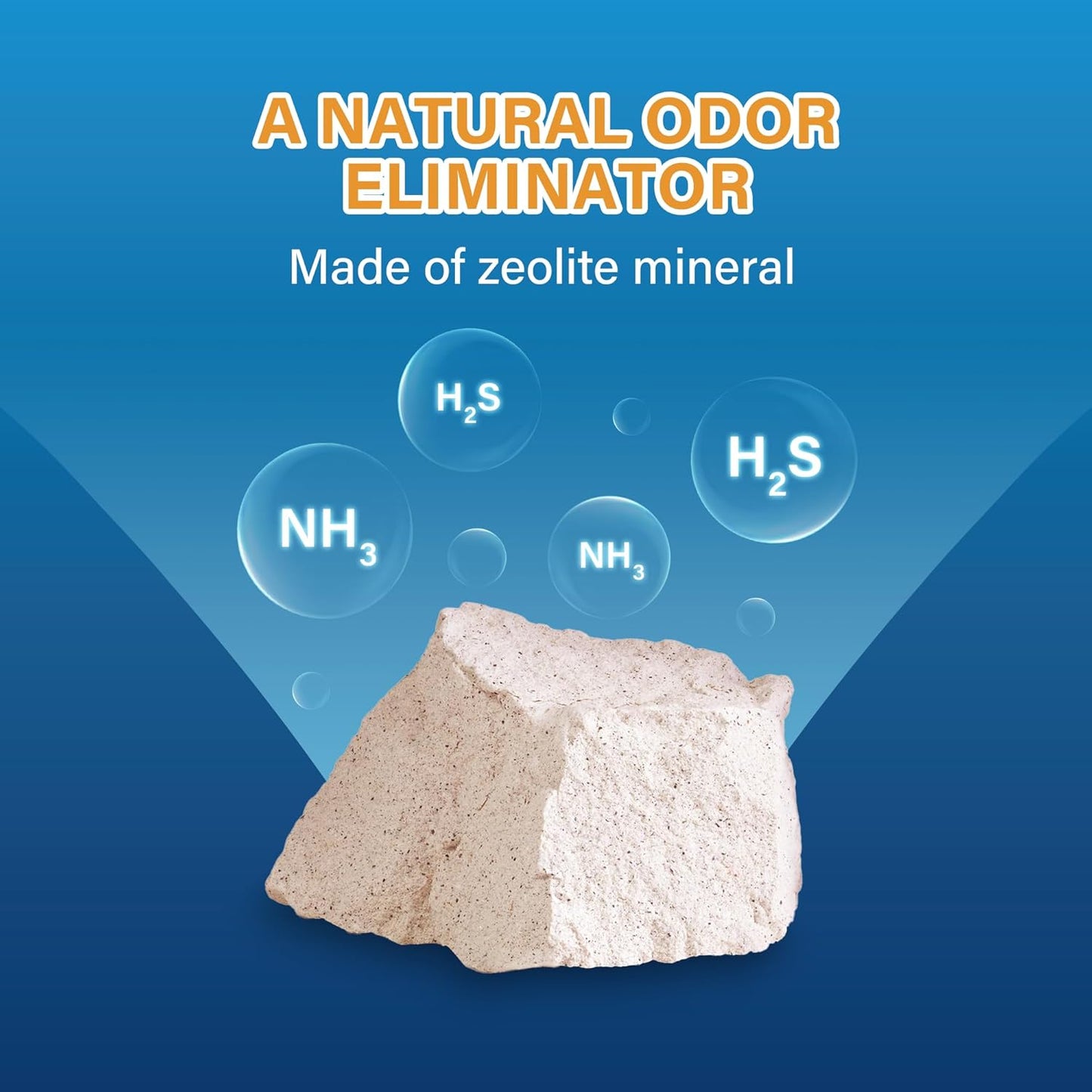 Honey Care  Cat Litter Pellets, Zeolite, Long-Lasting Odor Control Non-Climping Litter, 14 Lbs Pack