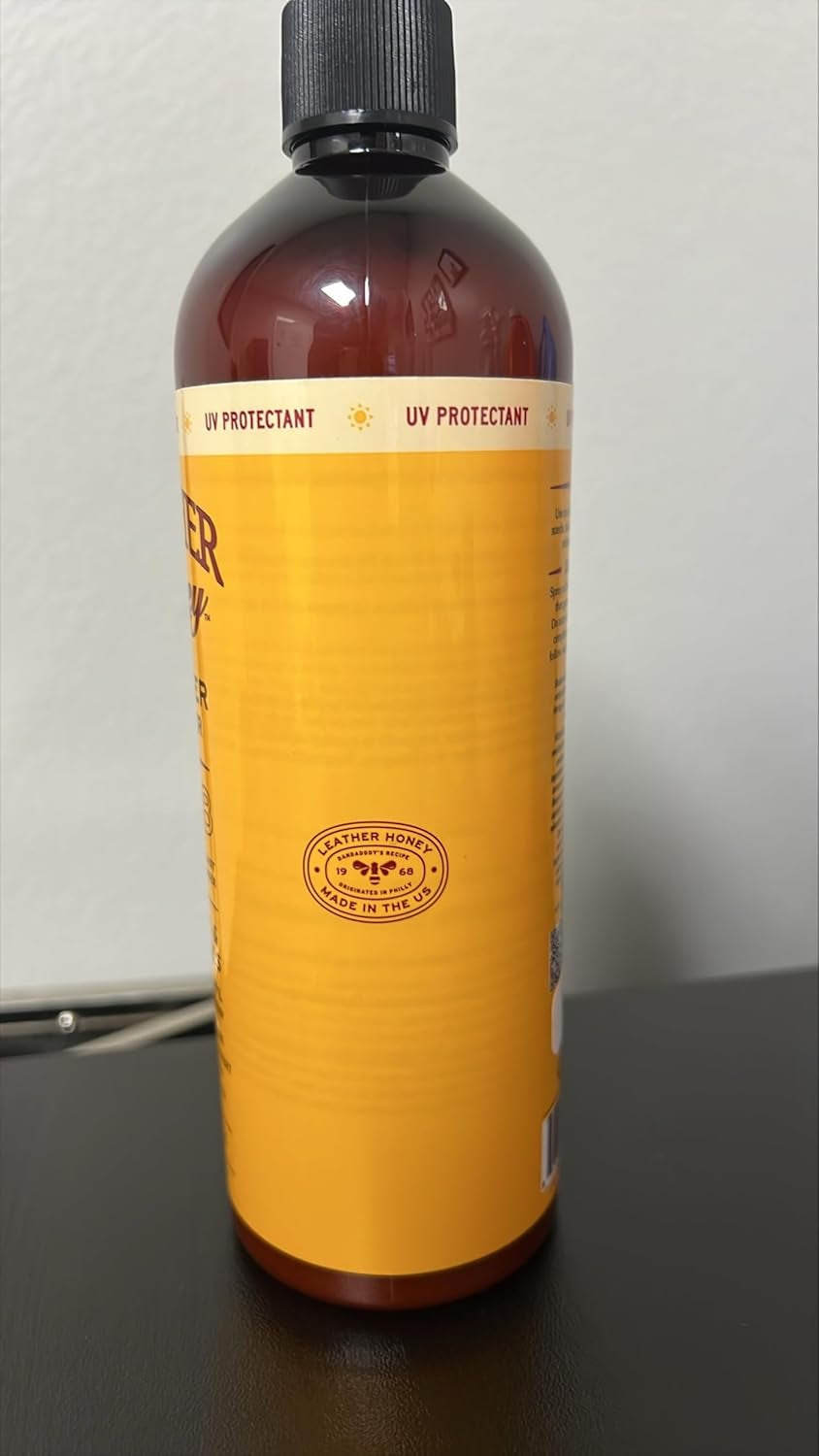 Leather Cleaner Spray: UV Protectant, Non-Toxic & Made in the USA since 1968. Cleans & Protects Leather, Faux & Vinyl - Couches, Car Seats, Purses, Shoes, Bags & Tack. Safe for Any Color