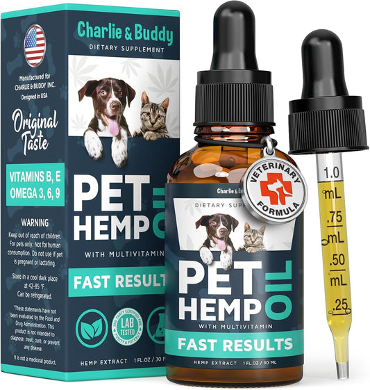 Hemp Оil for Dogs Cats - Helps Pets with Аnxiеty, Pаin, Strеss, Slееp, Аrthritis, Sеizures Rеlief - Нiр Jоint Hеalth - Cаlming Trеats