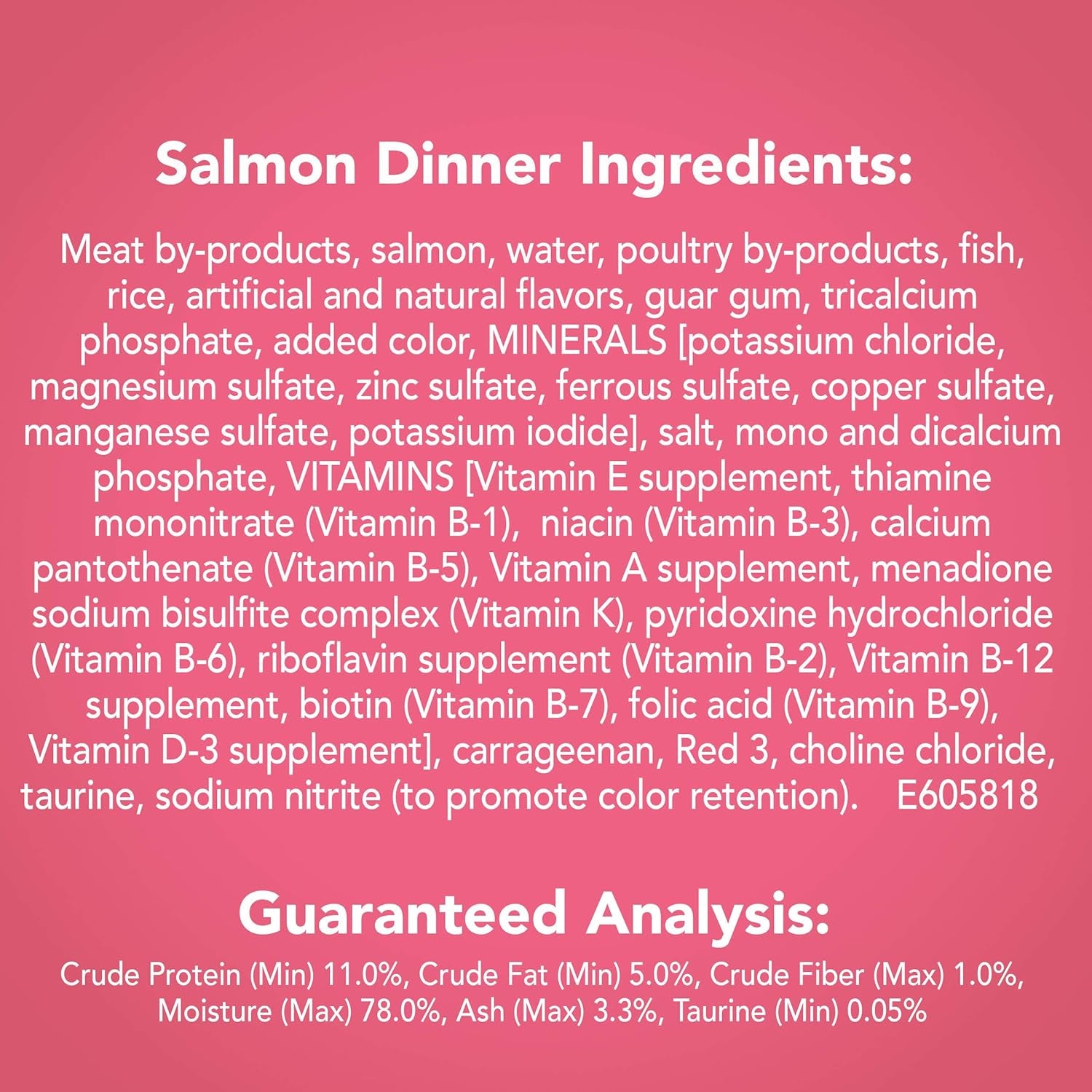 Purina  Wet Cat Food Pate, Pate Salmon Dinner - (Pack of 24) 5.5 Oz. Cans
