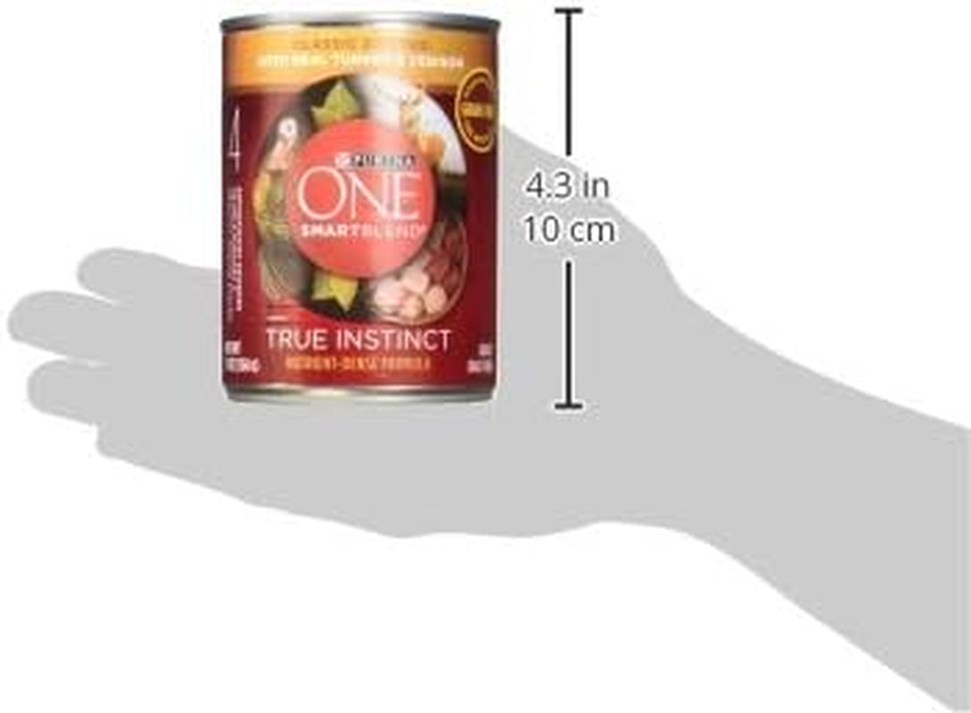 Wet Dog Food True Instinct Classic Ground Grain-Free Formula with Real Turkey and Venison High Protein Wet Dog Food - (Pack of 12) 13 Oz. Cans