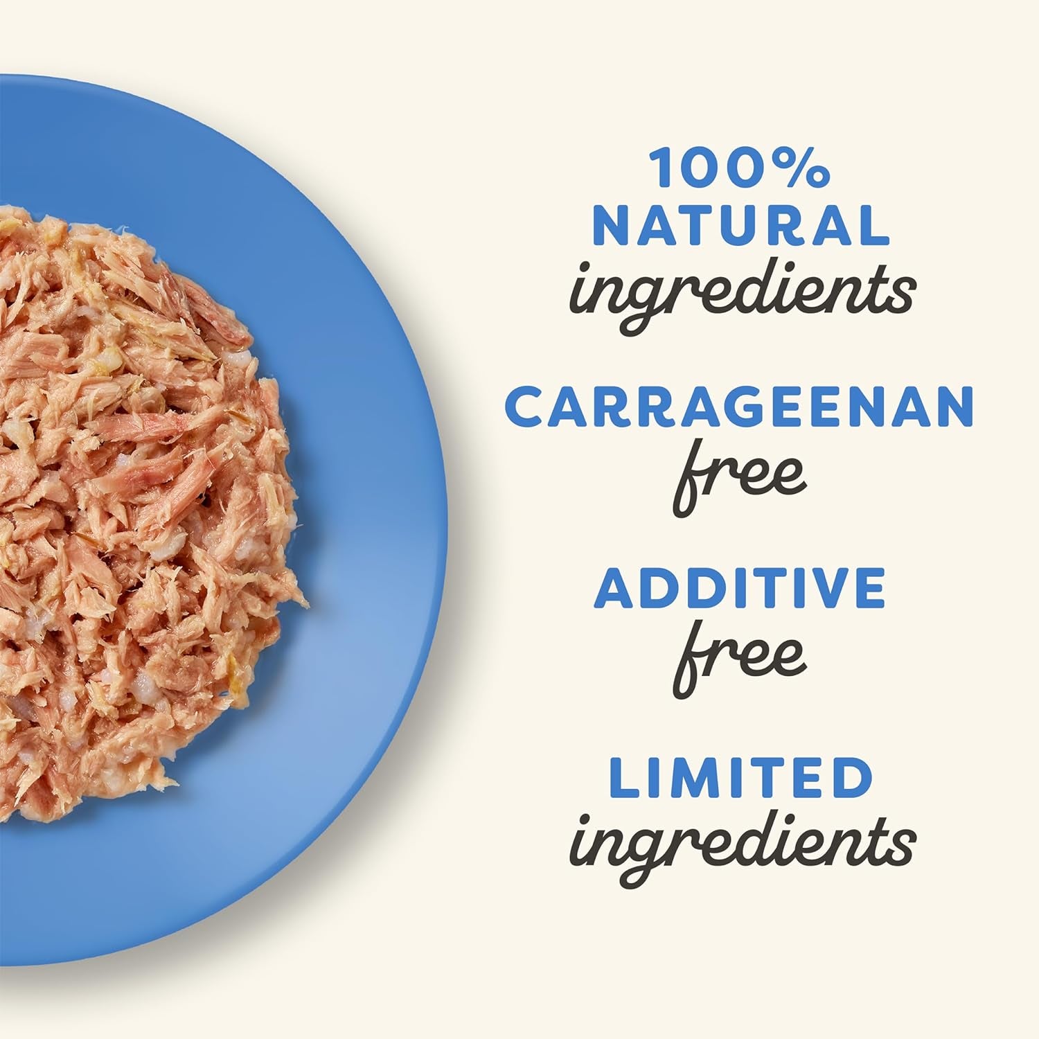 Natural Wet Canned Cat Food, Limited and Natural Ingredients, High Protein with No Artificial Additives, Fish Selection Variety Pack in Broth (16 X 2.47Oz Cans)