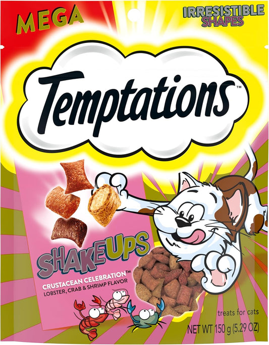 Shakeups Crunchy and Soft Cat Treats, Crustacean Celebration Flavor, 5.29 Oz. Pouch