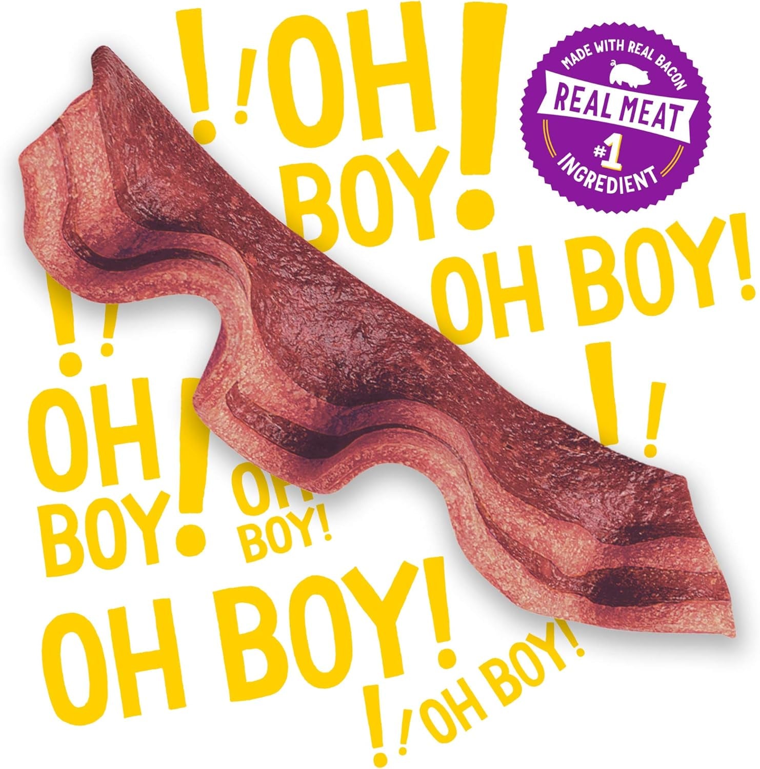 Strips with Real Meat Dog Treats with Bacon and Beef Flavors - (Pack of 2) 26 Oz. Pouches
