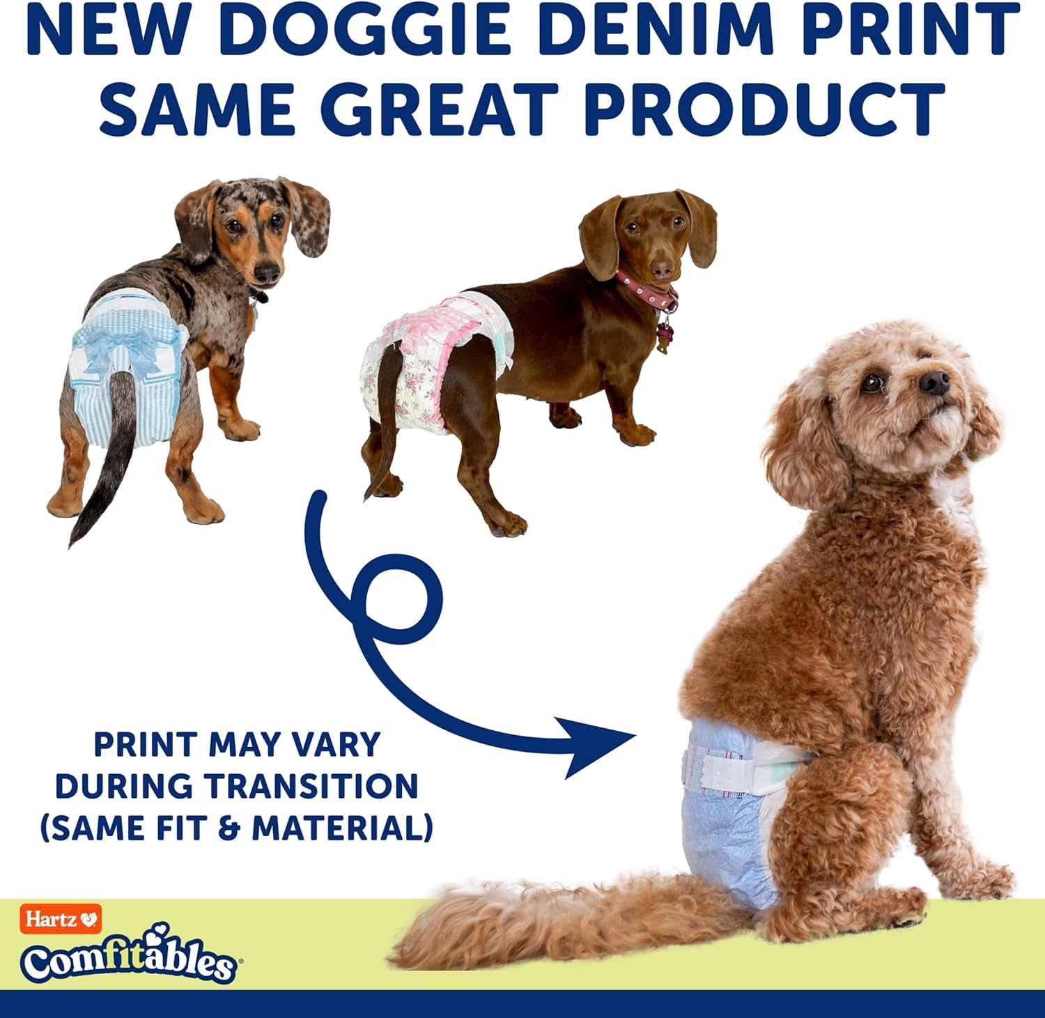 Disposable Dog Diapers, Size S 36 Count, Comfortable & Secure Fit, Easy to Put On