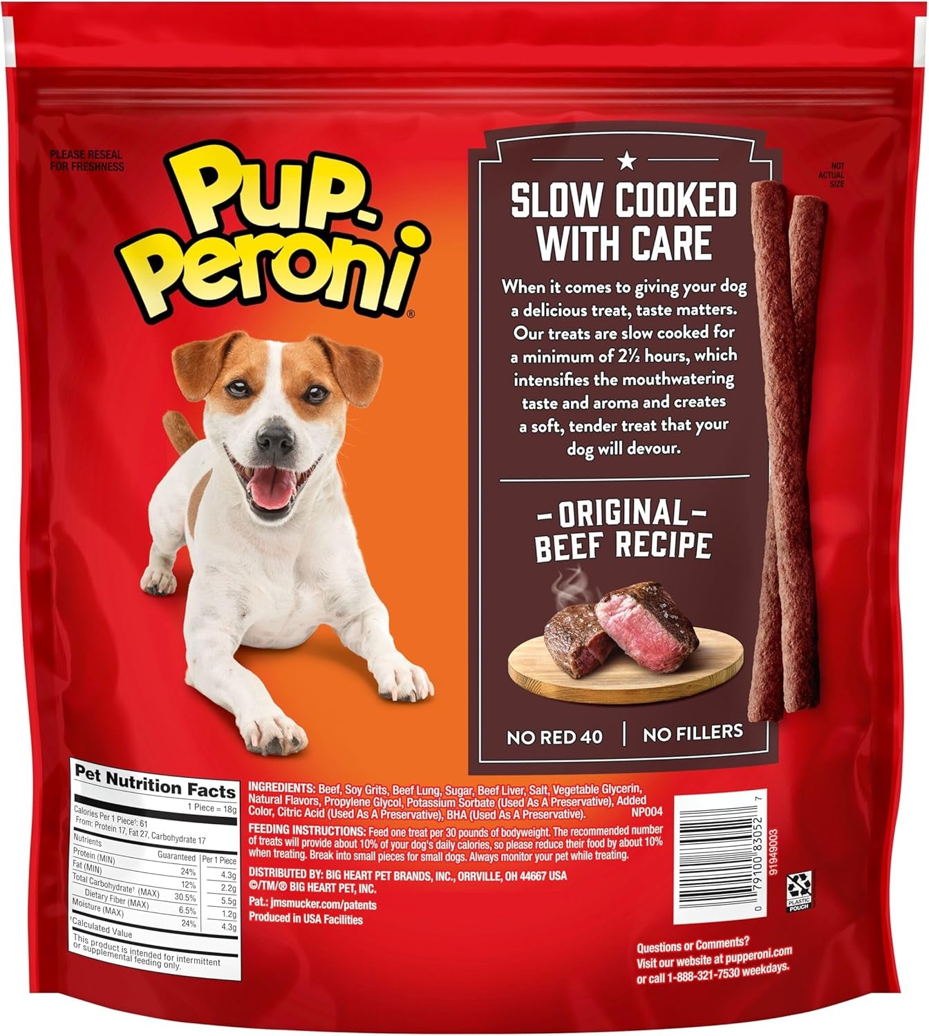 Dog Treats, Original Beef Flavor, 38 Ounce, Made with Real Beef