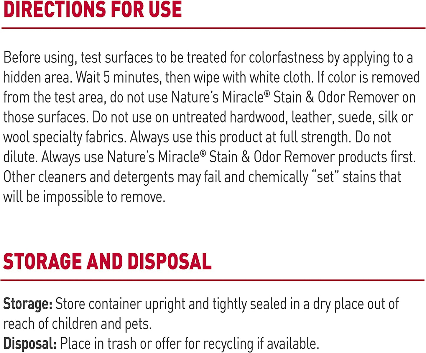 Nature’S Miracle® Stain & Odor Remover, Tough on Dog Urine, Feces, Vomit, Drool and Other Organic Stains and Odors, 1 Gallon