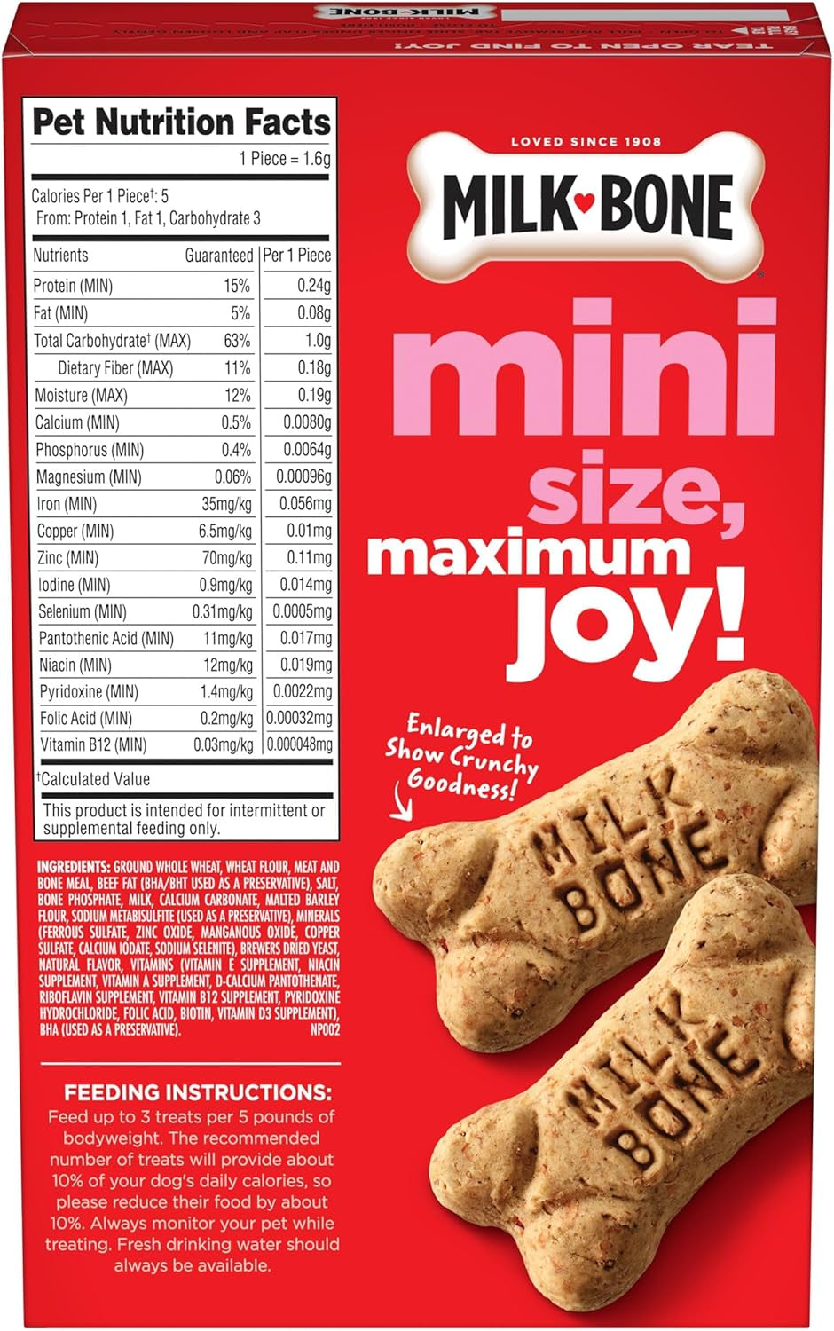 Mini'S Original Dog Biscuits - 15-Ounce (6 Count)