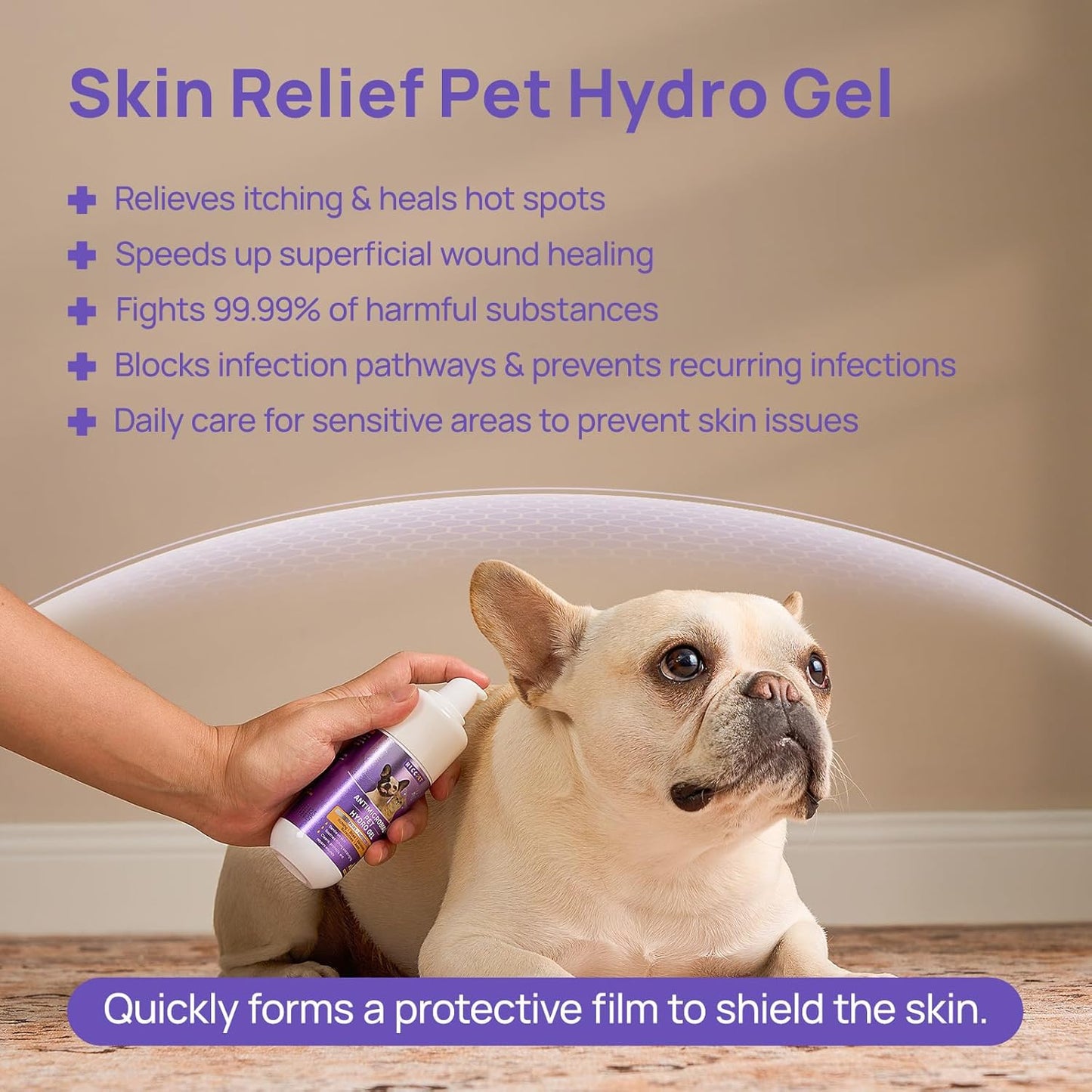 Dog Wound Care Hydro Gel, Heals Wounds, Soothes Inflammation, Prevents Infection, Treats Bites, Scratches & Skin Ulcers, Cat Wound Care Solution, Horses First Aid Kits, 3.4 Ounces