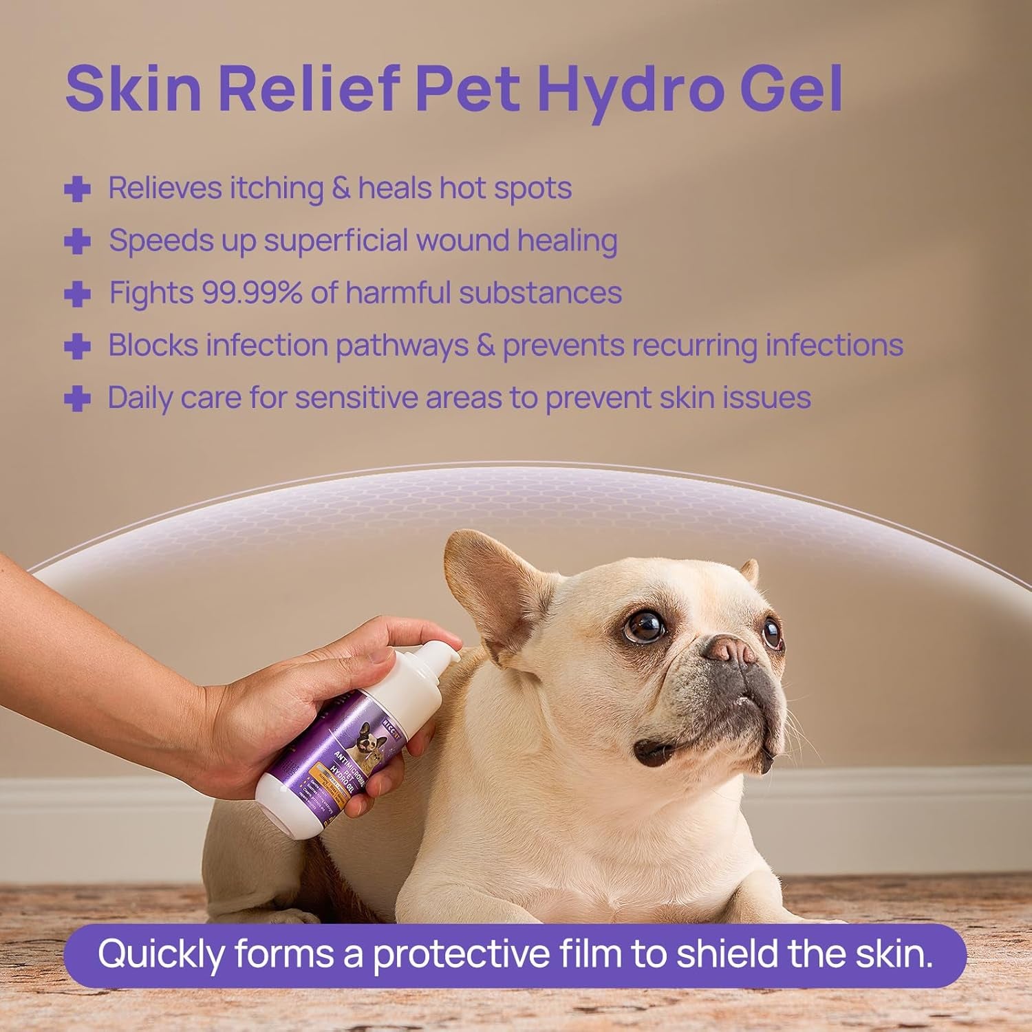 Dog Wound Care Hydro Gel, Heals Wounds, Soothes Inflammation, Prevents Infection, Treats Bites, Scratches & Skin Ulcers, Cat Wound Care Solution, Horses First Aid Kits, 3.4 Ounces