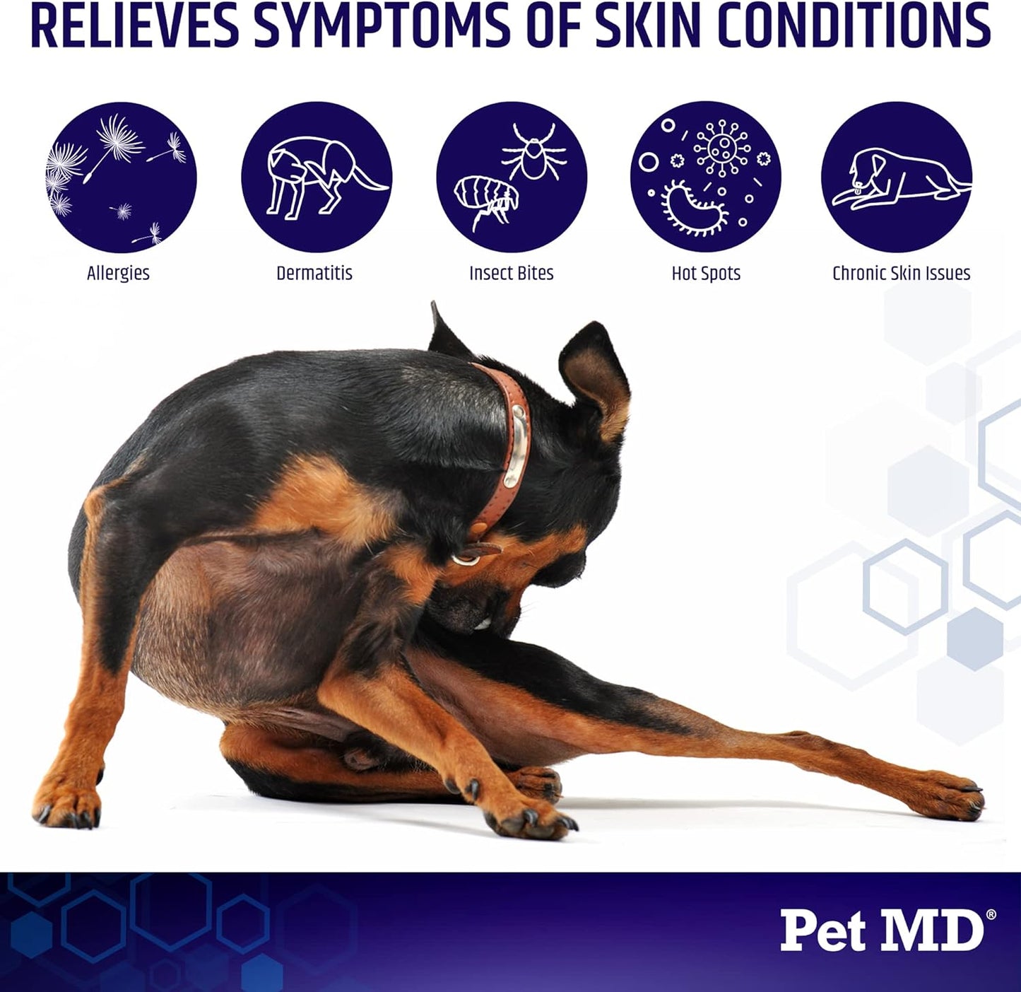 Hydrocortisone Spray for Dogs, Cats, Horses - Itch Relief Spray & Hot Spot Treatment for Dogs, Irritated Dry Itchy Skin, Allergies, and Dermatitis - Reduces Topical Inflammation - 4 Oz