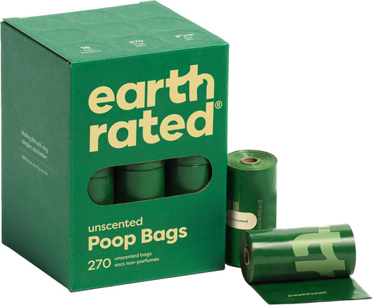 Poop Bags for Dogs, Guaranteed Leak Proof and Extra Thick Waste Bag Refill Rolls, Unscented, 270 Count