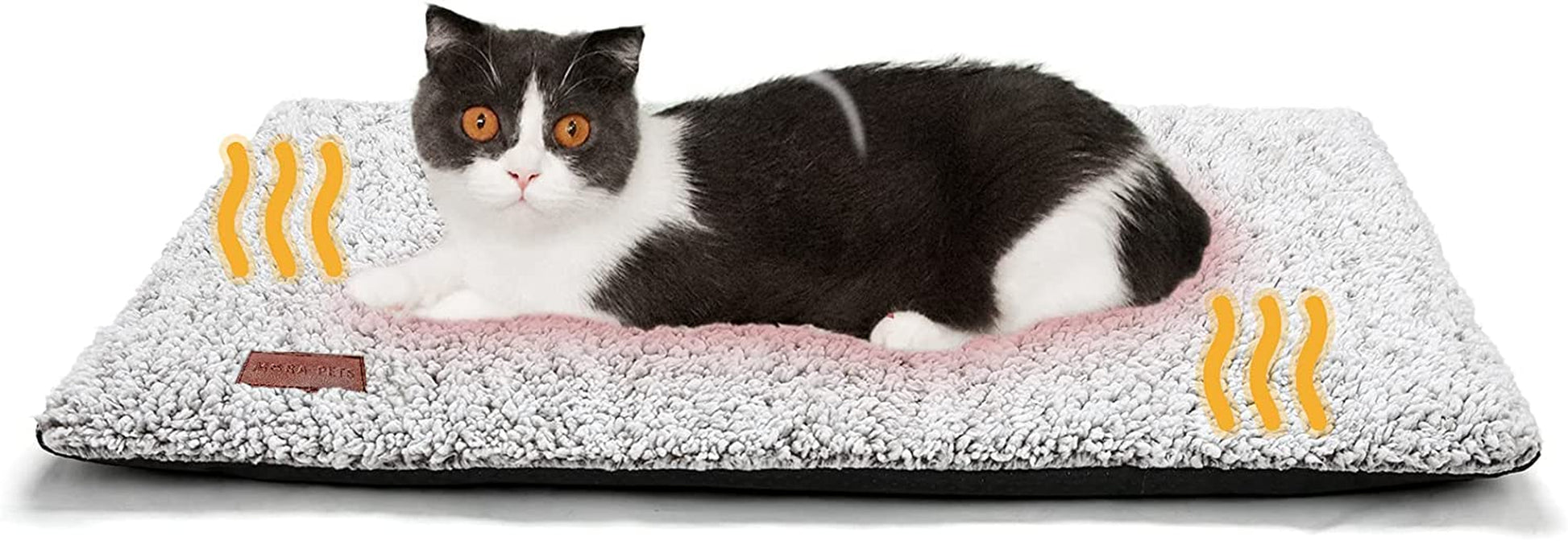 Self Warming Cat Bed Self Heating Cat Dog Mat 24 X 18 Inch Extra Warm Thermal Pet Pad for Indoor Outdoor Pets with Removable Cover Non-Slip Bottom Washable Non Electric