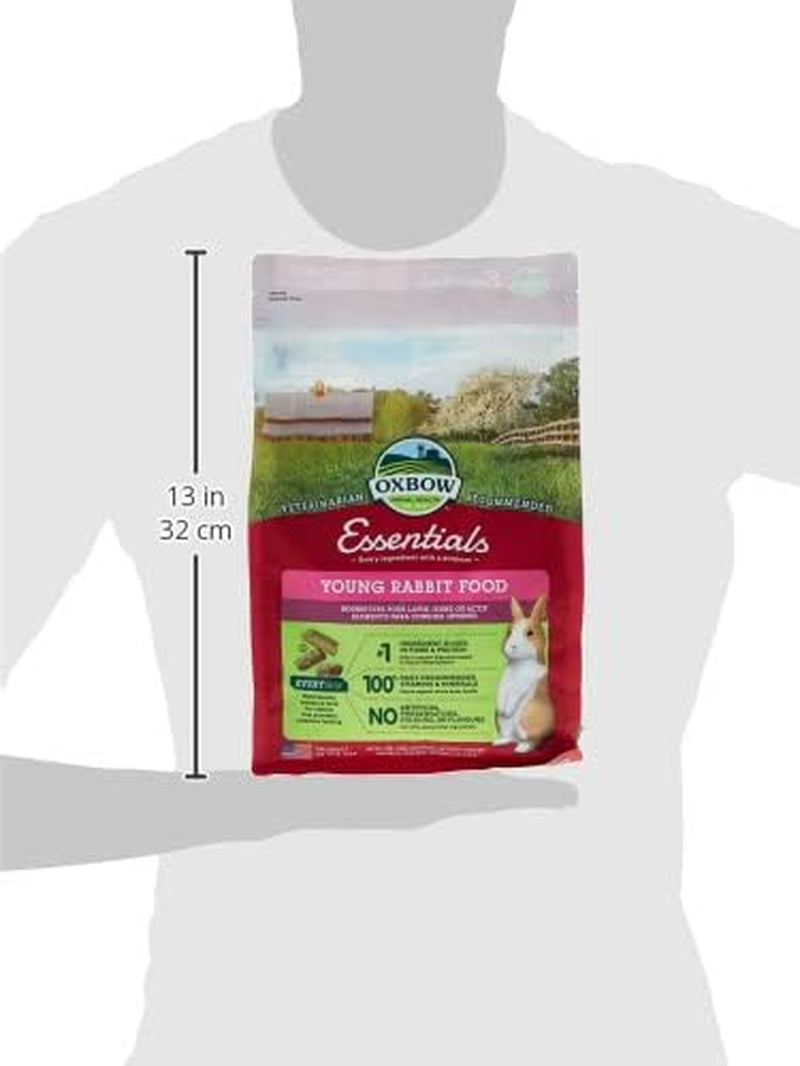 Essentials Rabbit Food, Young Rabbit, Made with  Alfalfa Hay, Pet Food Pellets with Vitamins & Minerals, Small Animal Pet Products, Bunny Supplies, Made in USA, High Fiber, 5 Lb. Bag