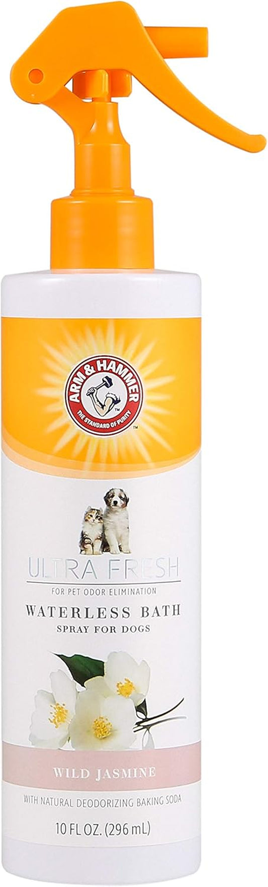 for Pets Ultra Fresh Waterless Bath Spray in White Jasmine Scent | Dry Dog Shampoo, Deodorizer