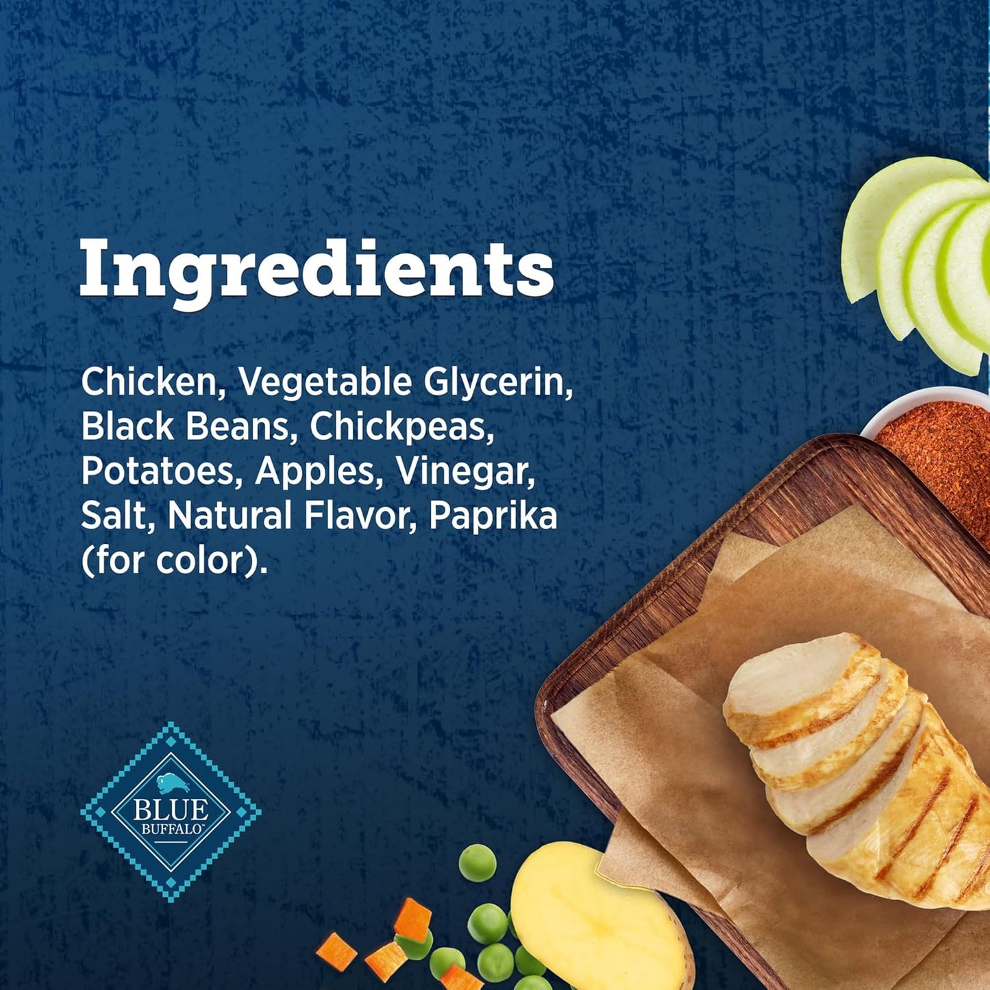 True Chews Dog Treats, Made in the USA with Natural Ingredients, Chicken and Apple Sausage Recipe, 12-Oz Bag