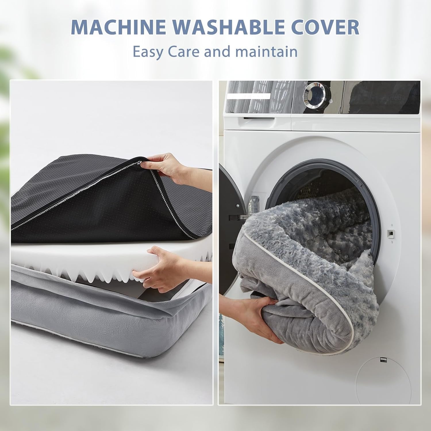 Orthopedic Dog Bed for Large Dogs-Big Waterproof Sofa Dog Bed with Removable Washable Cover, Washable Pet Bed with Waterproof Lining and Nonskid Bottom,Pet Bed for Large Dogs