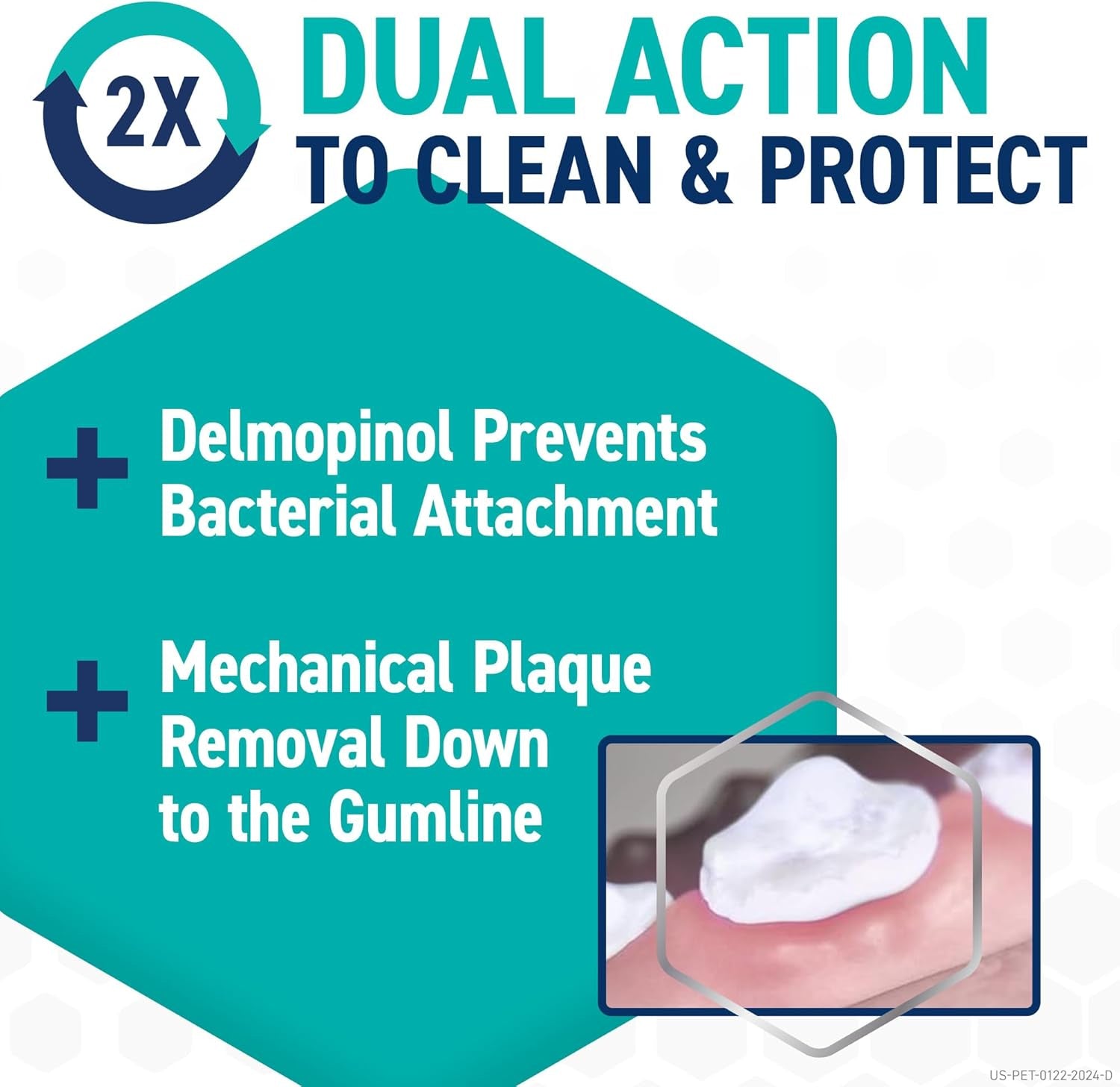 Dental Chews for Dogs, Oral Care and Hygiene Chews (Medium Dogs, 25-50 Lbs.) Purple Pouch, 14 Count