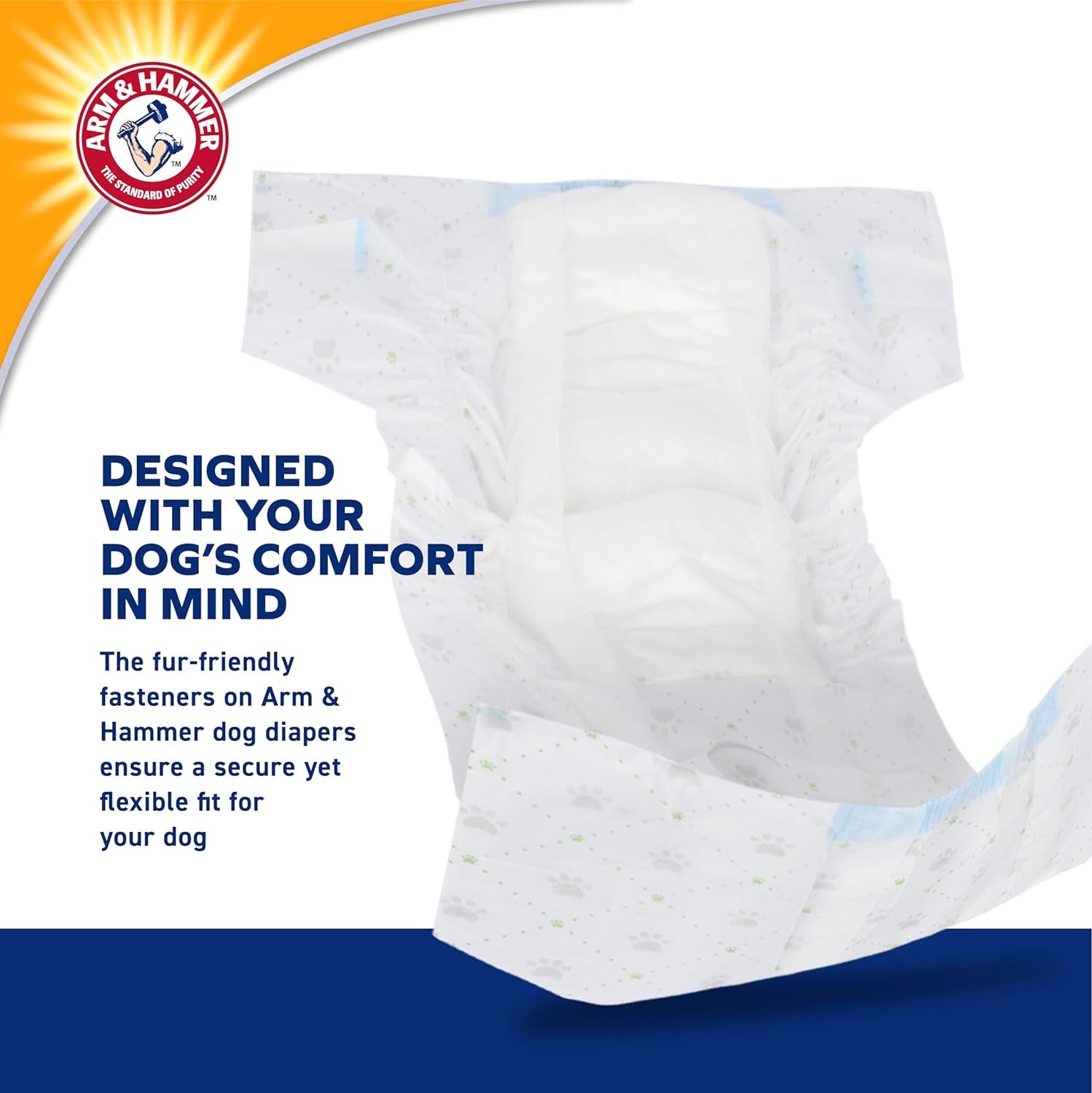 for Pets Disposable Female Dog Diapers - Adjustable, Leak Proof, Ultra Absorbent with Wetness Indicator for Urination, Dogs in Heat, Potty Training, and Incontinence, Medium, 12 Count