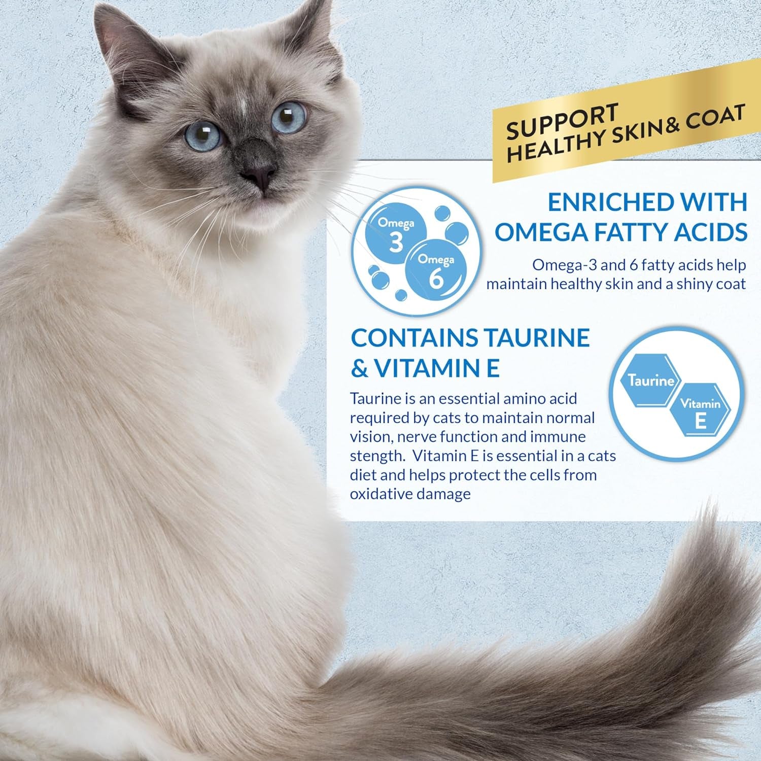 Churu Lickable Purée Natural Cat Treats for Skin and Coat with Omega Oils, Taurine and Vitamin E, 0.5 Ounces Each Tube, 50 Tubes, Skin & Coat Variety