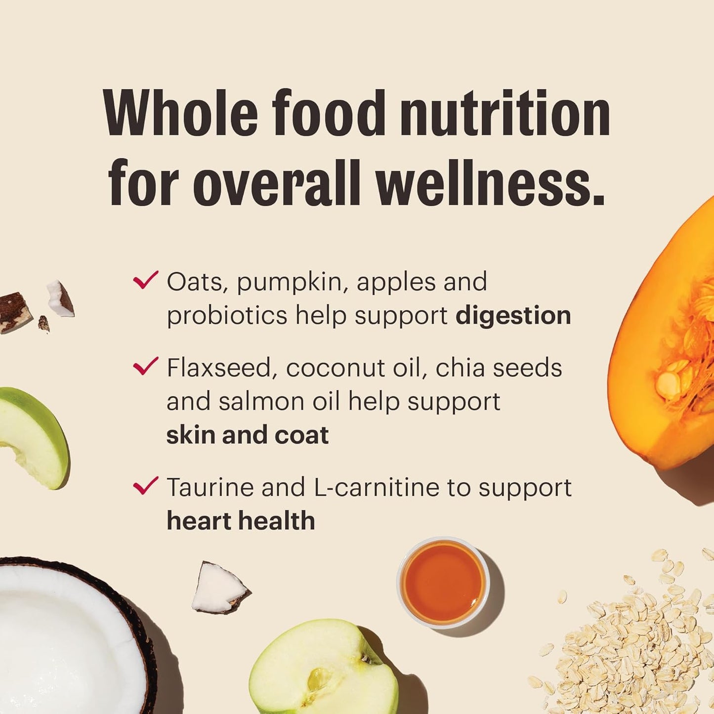 Whole Food Clusters Grain Free Beef Dry Dog Food, 20 Lb Bag