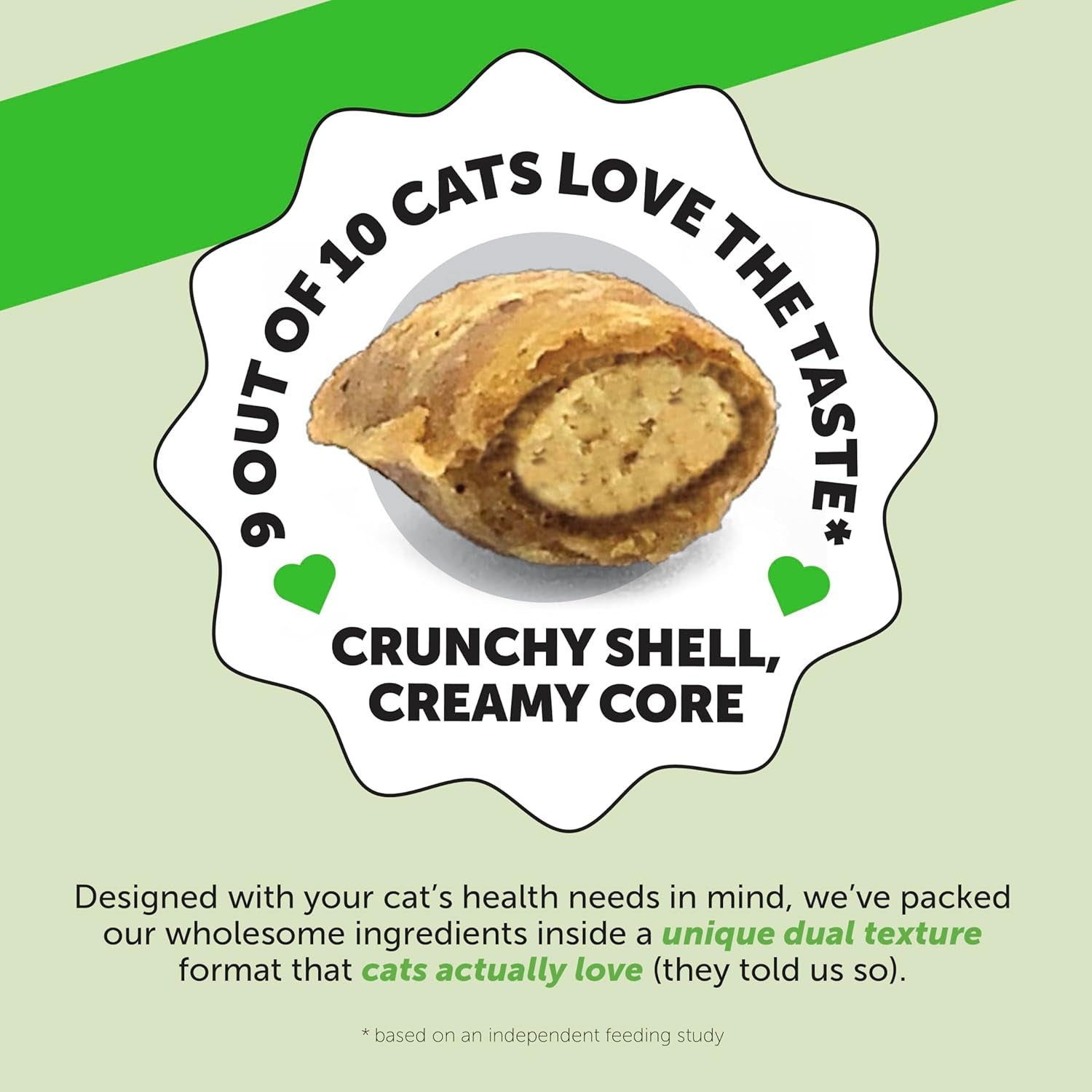 Cat Hairball Support Crunchy & Creamy Chews, Hairball Remedy Cat Treats, Furball Treatment, Supports Skin & Coat, Digestion, Vitamins & Hairball Medicine, Chicken (90-Day Supply)