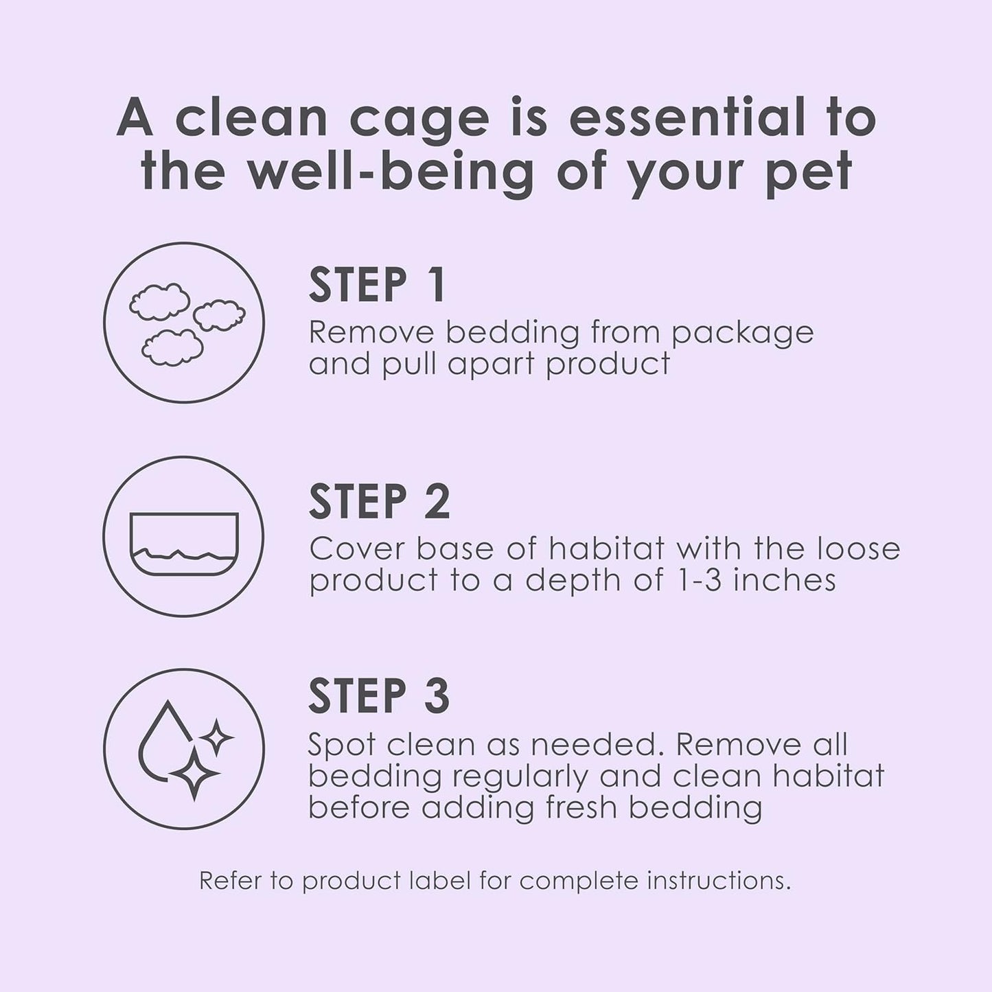 Clean & Cozy Lavender Bedding for Pet Guinea Pigs, Rabbits, Hamsters, Gerbils, and Chinchillas, 49.2 Liters